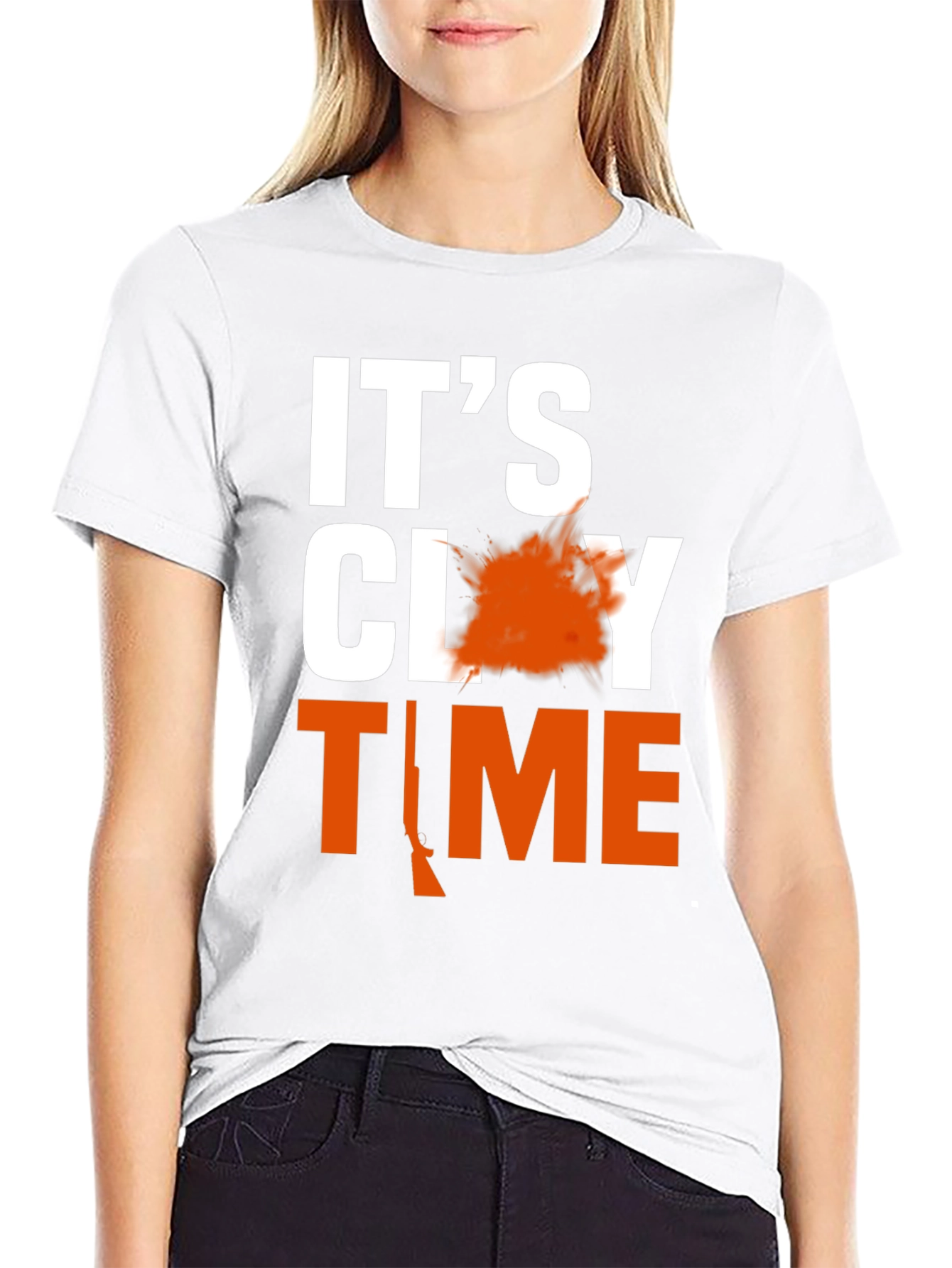 Its Clay Time T-Shirt Hunting Gift