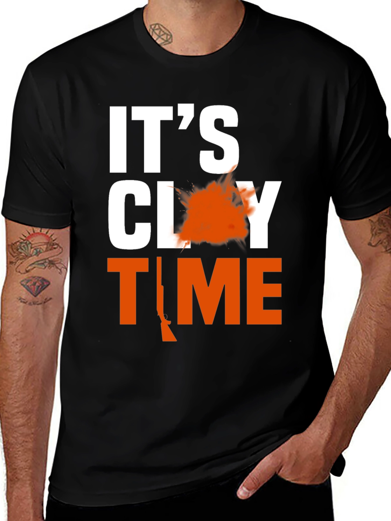 Its Clay Time T-Shirt Hunting Gift