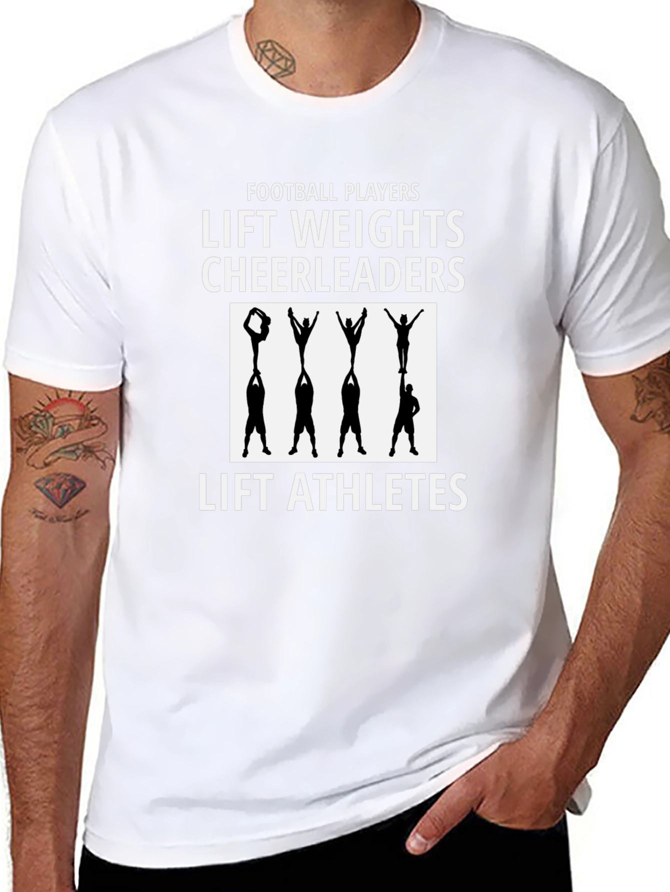 Football Players Cheerleaders T-Shirt
