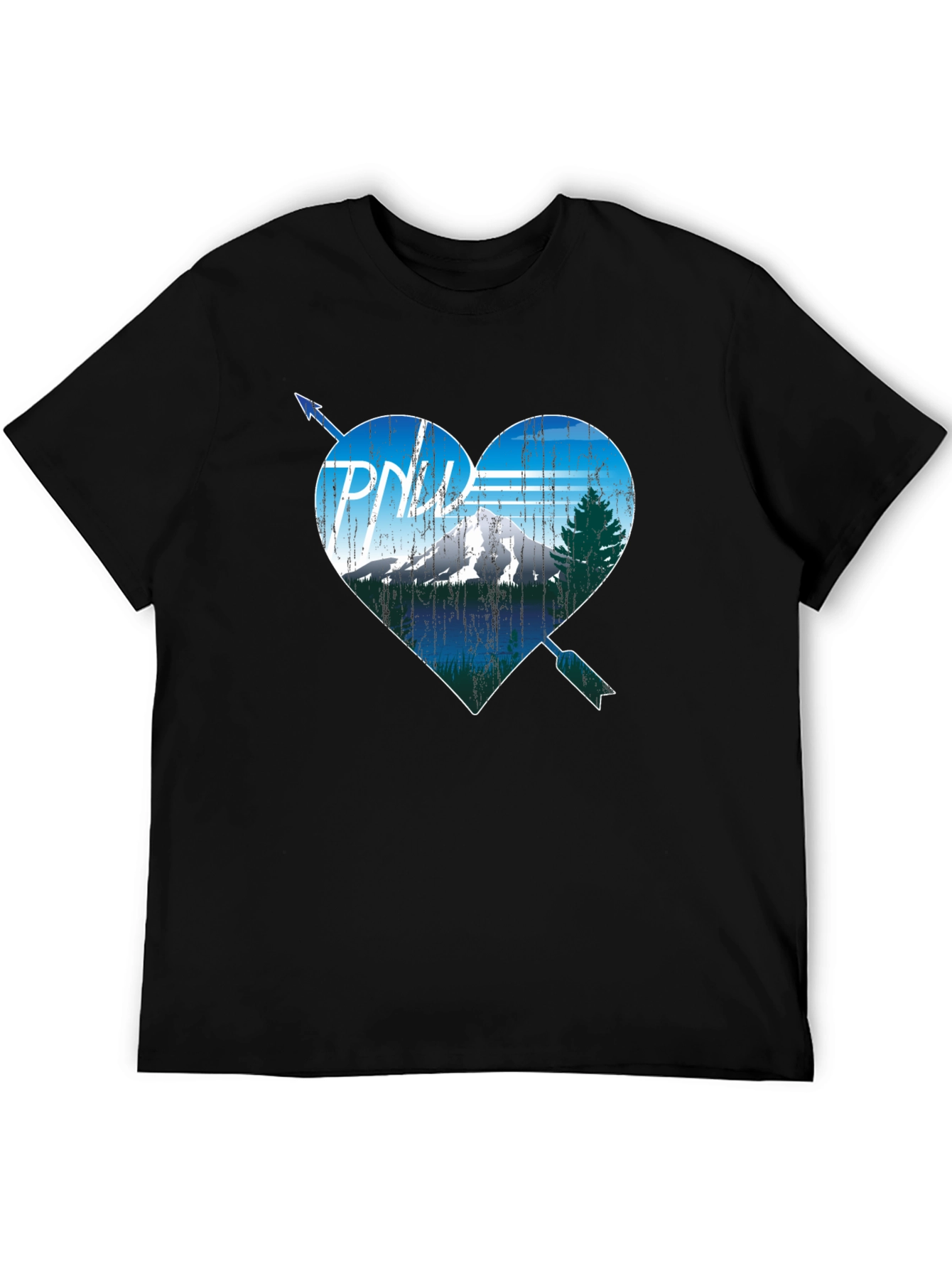 PNW Heart Arrow T-Shirt - Pacific Northwest Love