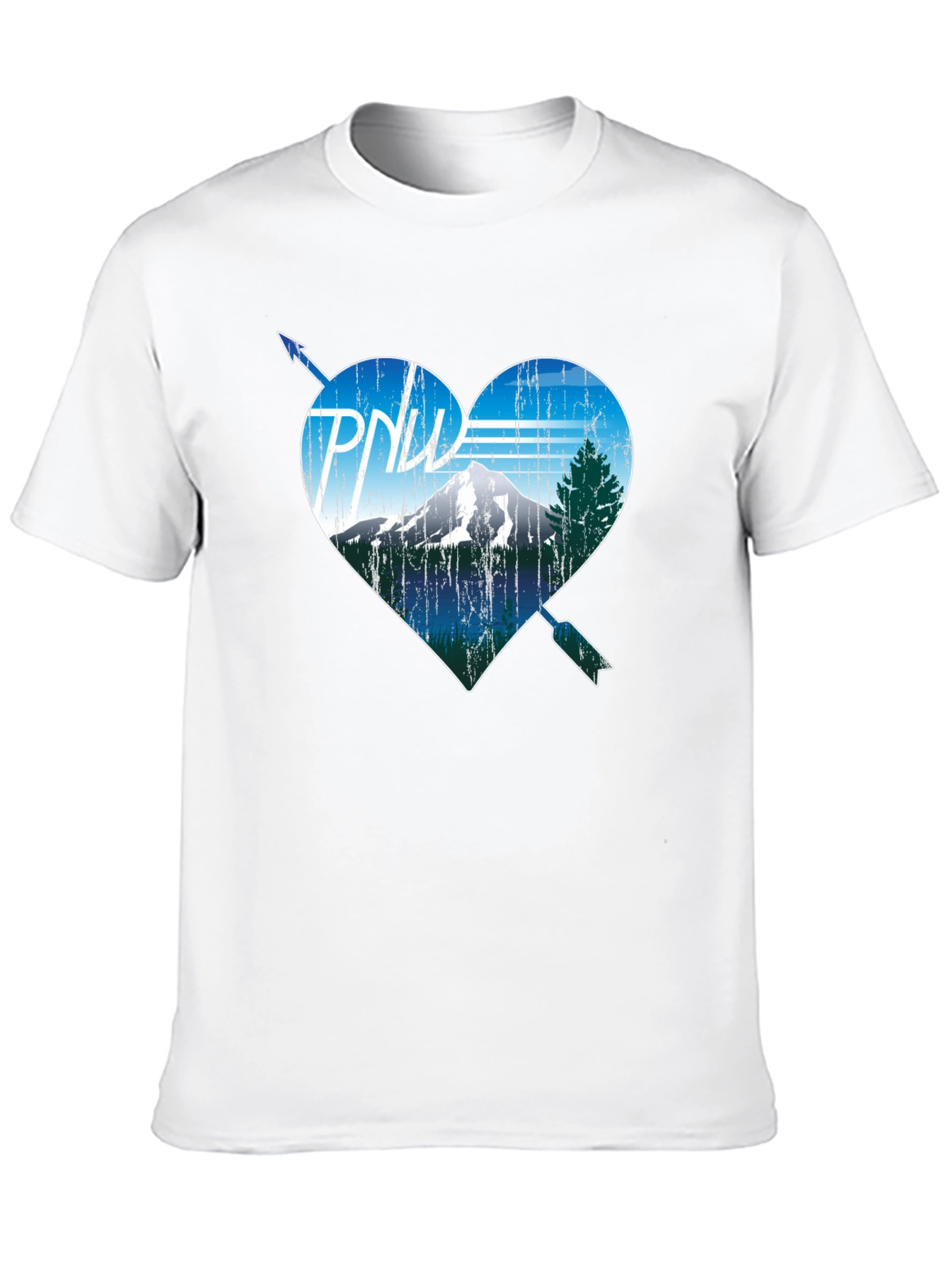 PNW Heart Arrow T-Shirt - Pacific Northwest Love