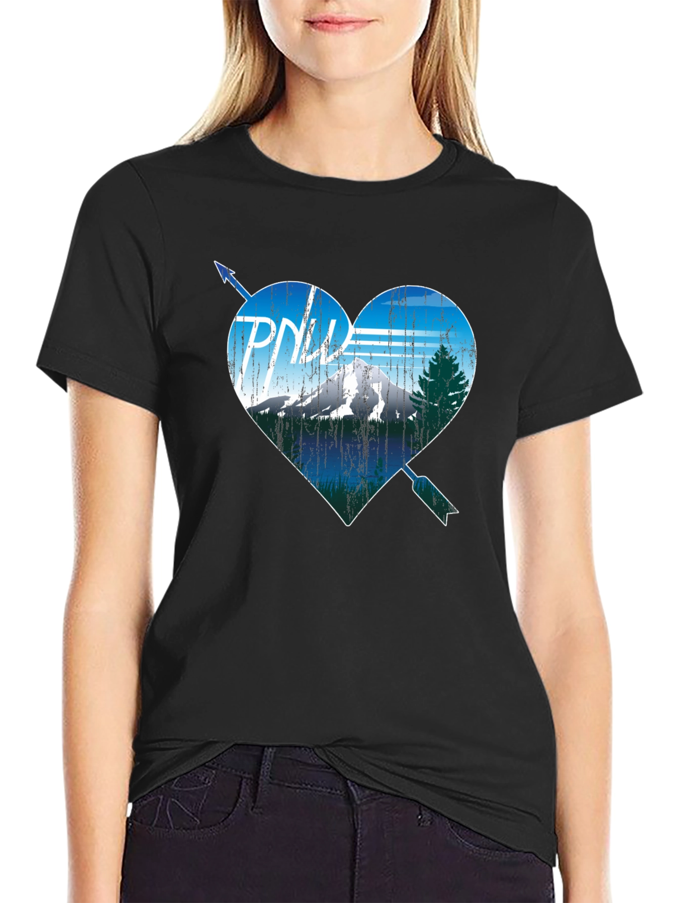 PNW Heart Arrow T-Shirt - Pacific Northwest Love
