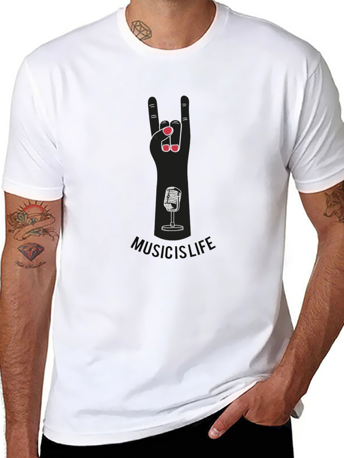 Music is Life Graphic Tee