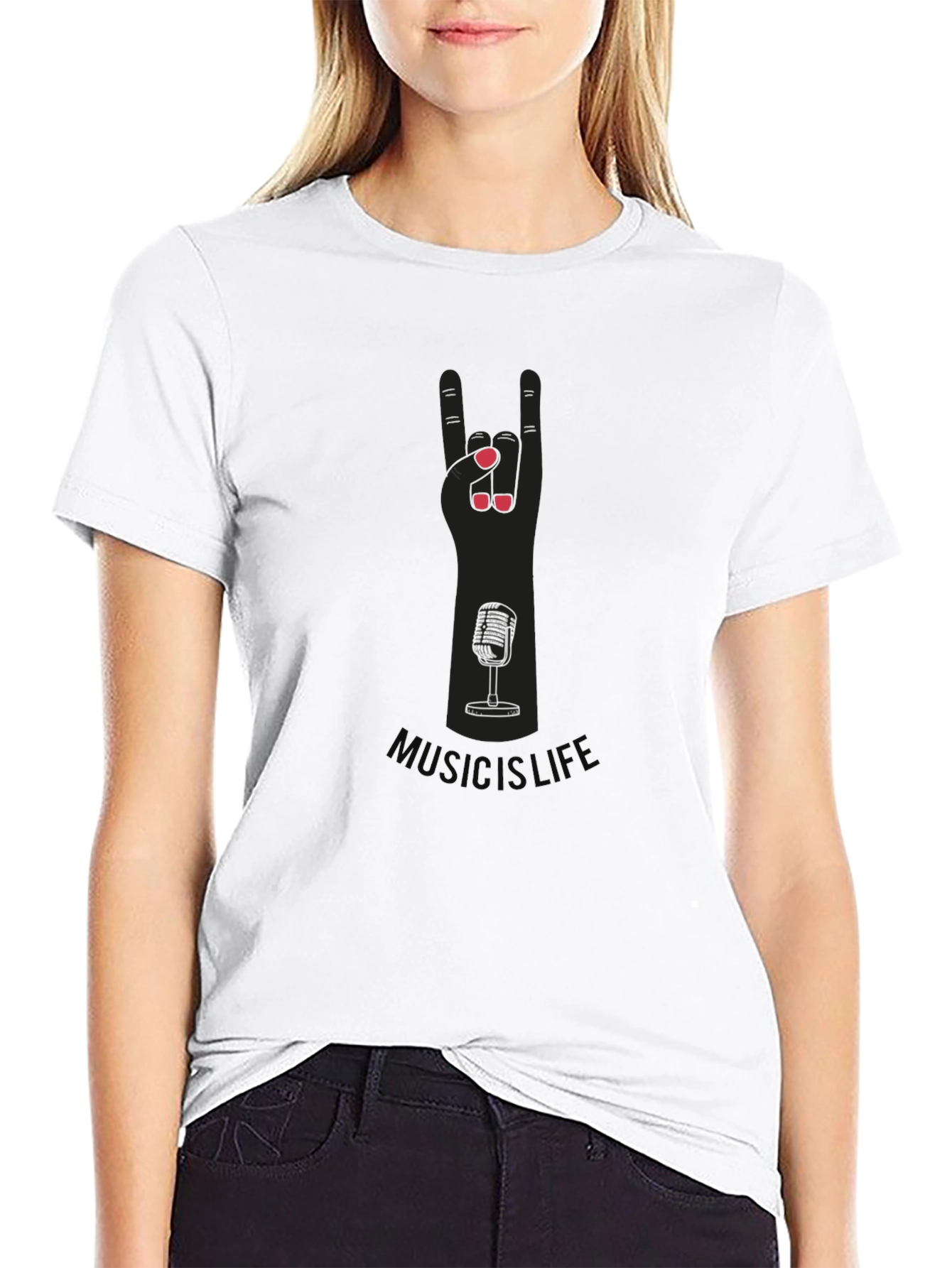 Music is Life Graphic Tee