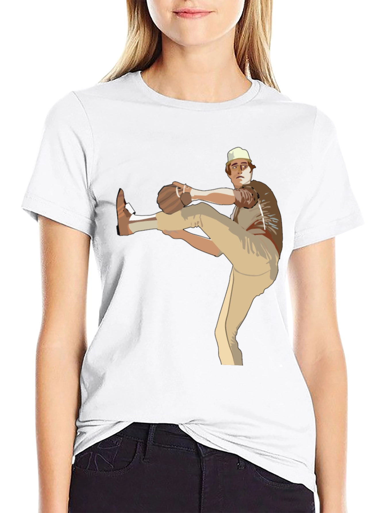 Baseball Pitcher Graphic T-Shirt