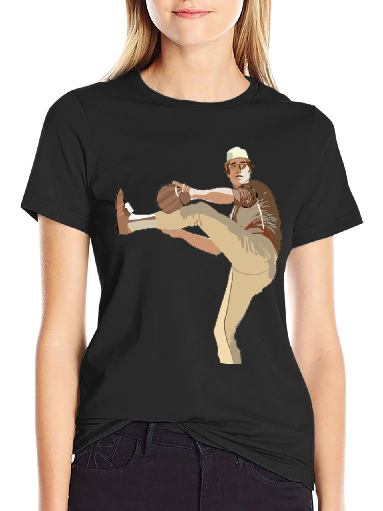 Baseball Pitcher Graphic T-Shirt