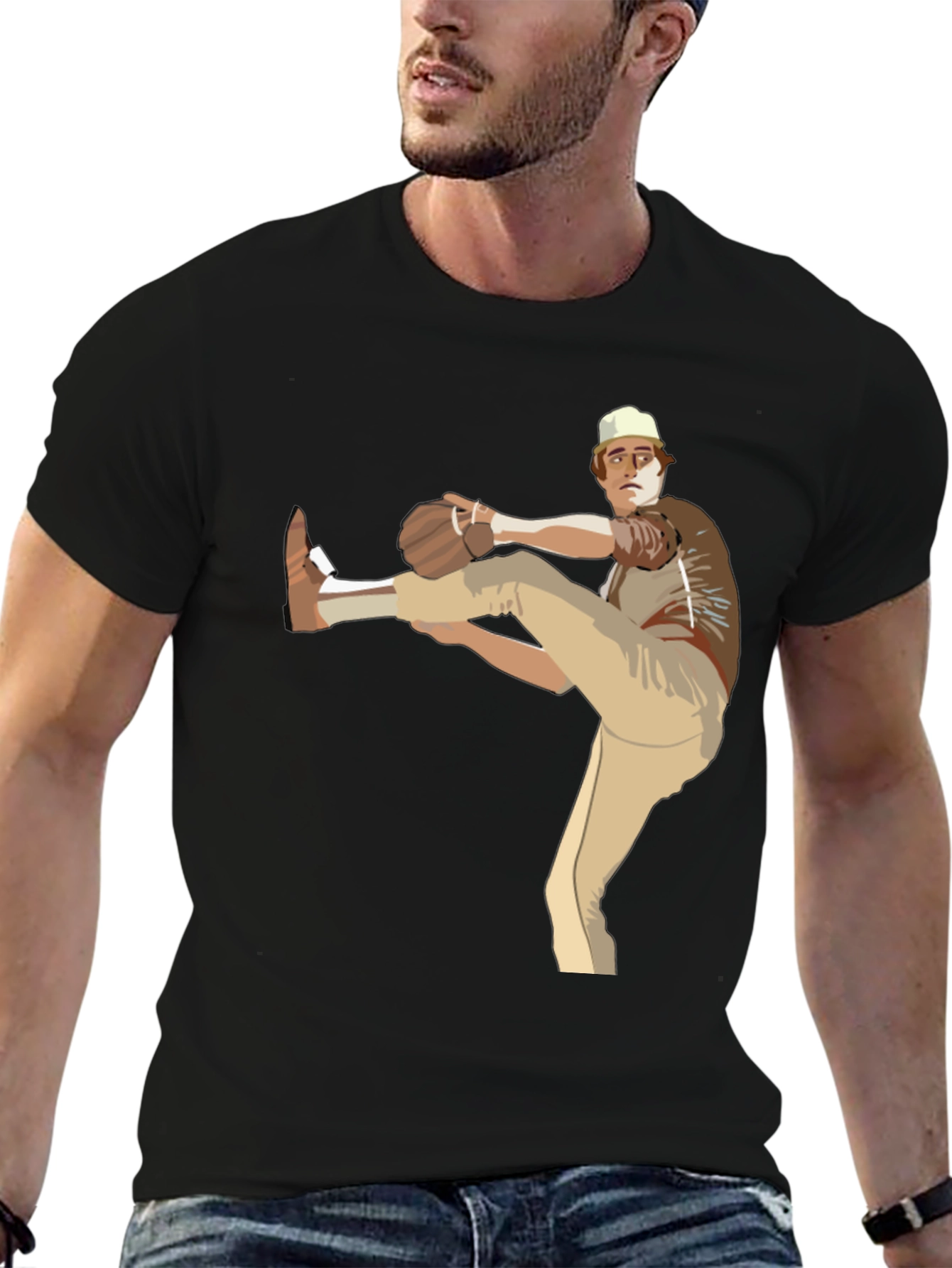Baseball Pitcher Graphic T-Shirt