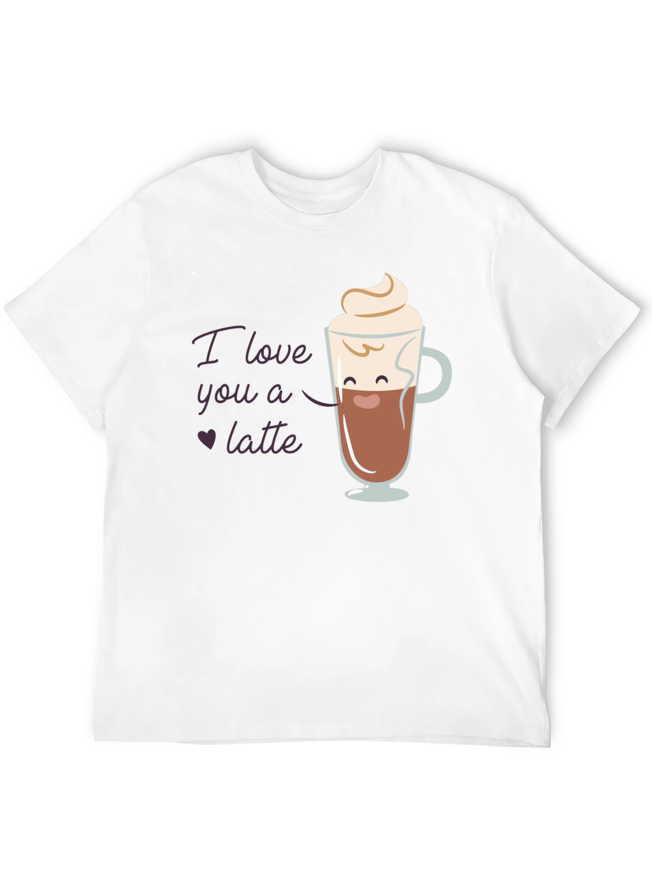 I Love You a Latte T-Shirt Cute Coffee Design