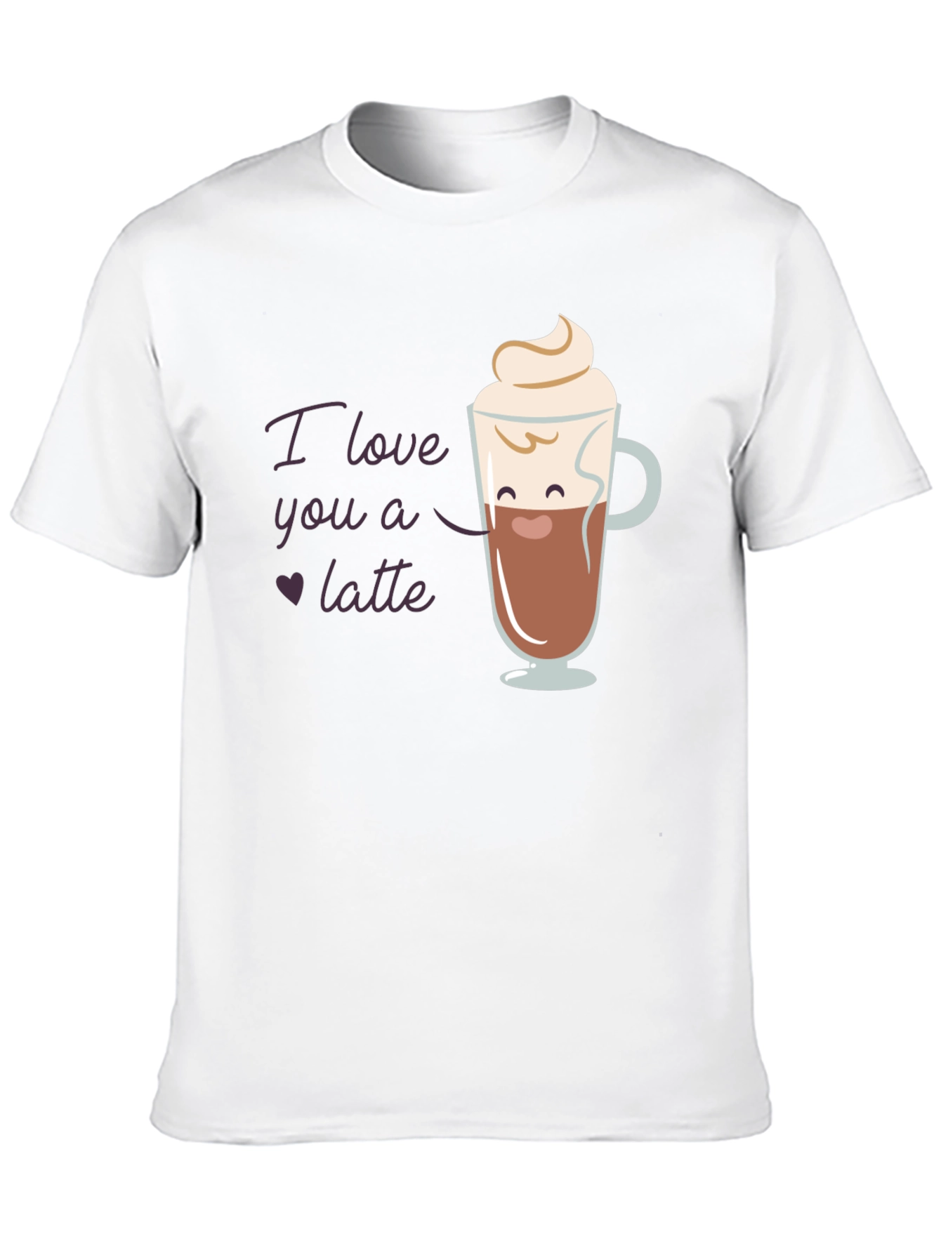 I Love You a Latte T-Shirt Cute Coffee Design