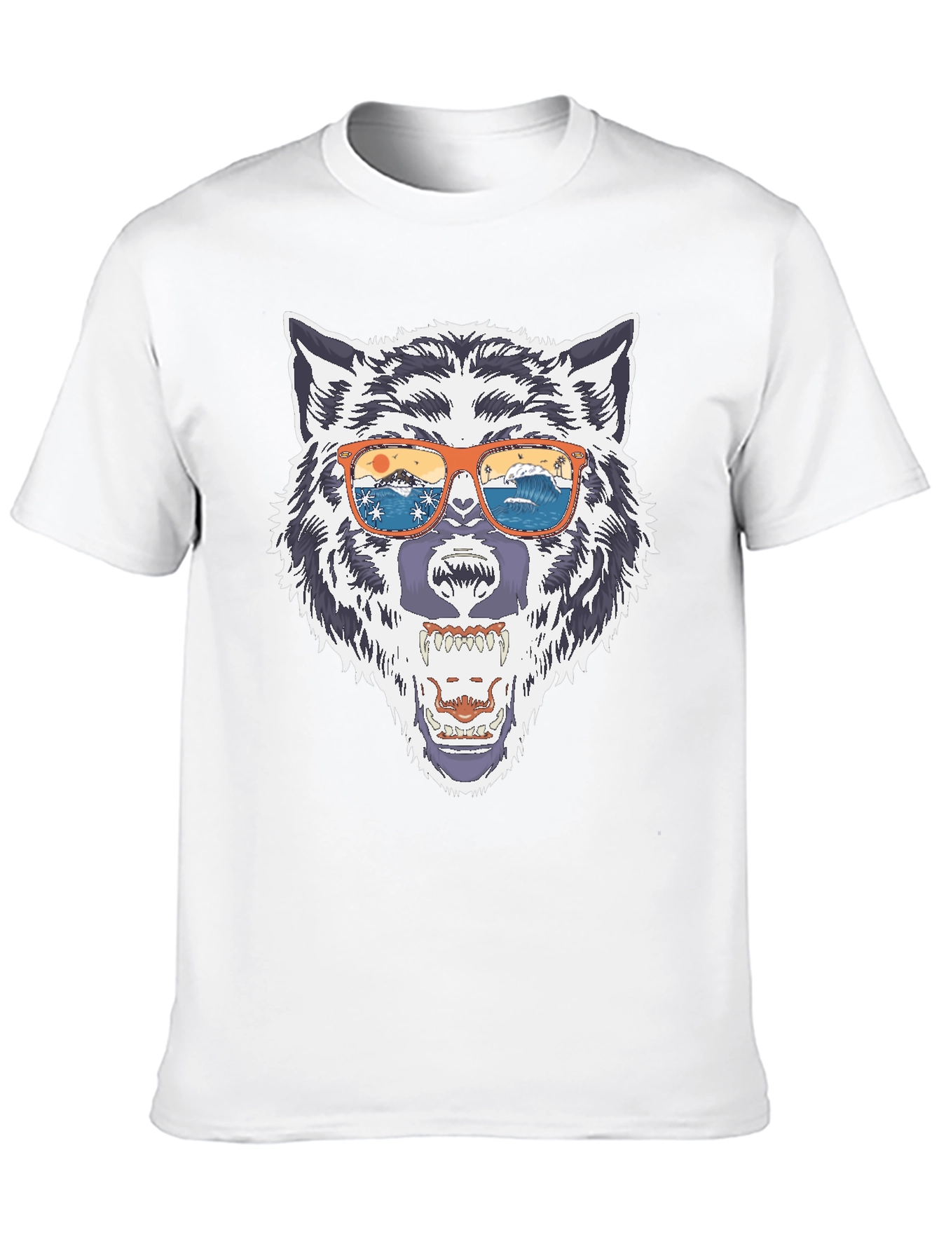 Wolf in Sunglasses Graphic Tee