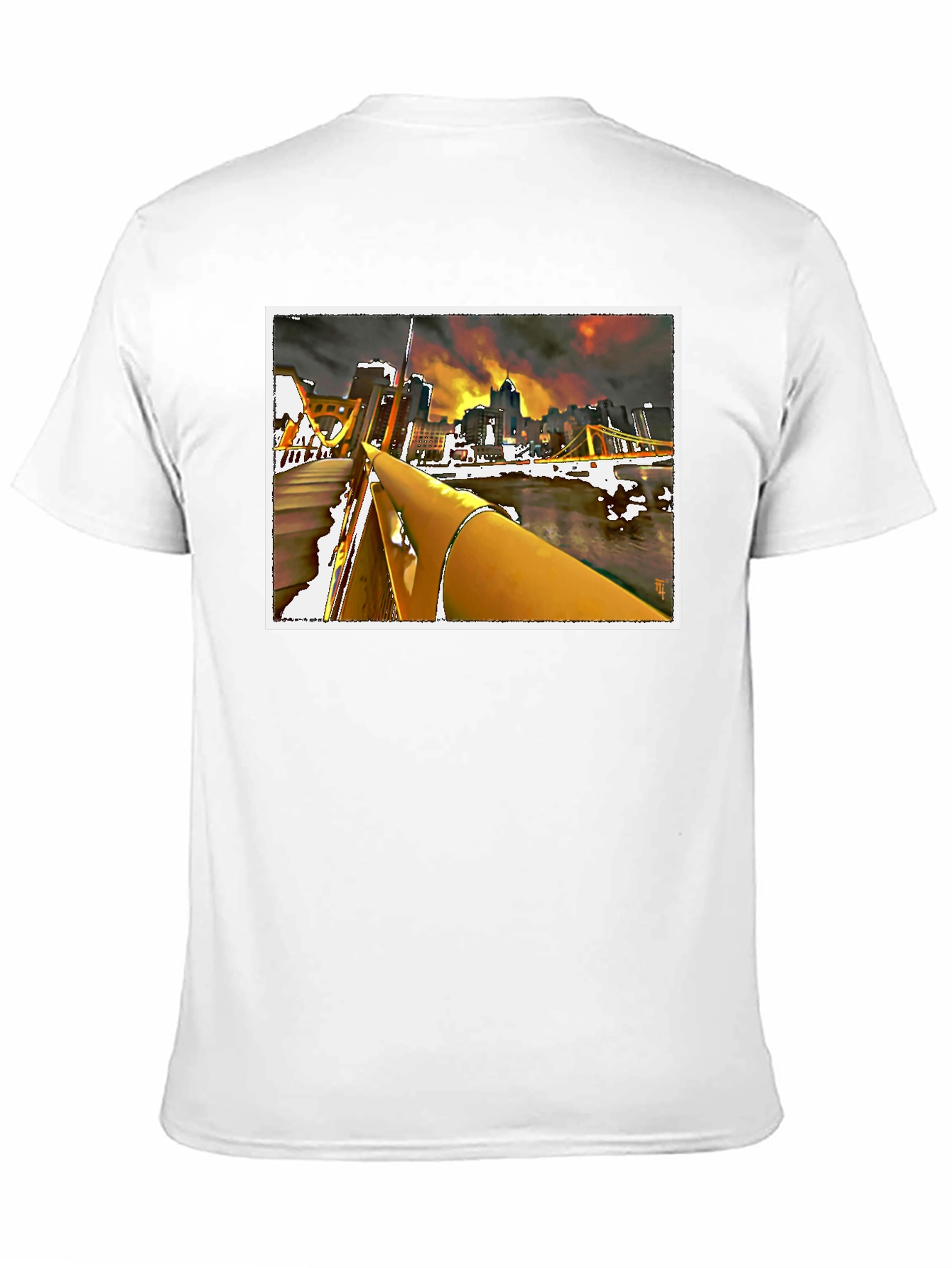Pittsburgh Cityscape Graphic Tee - Black