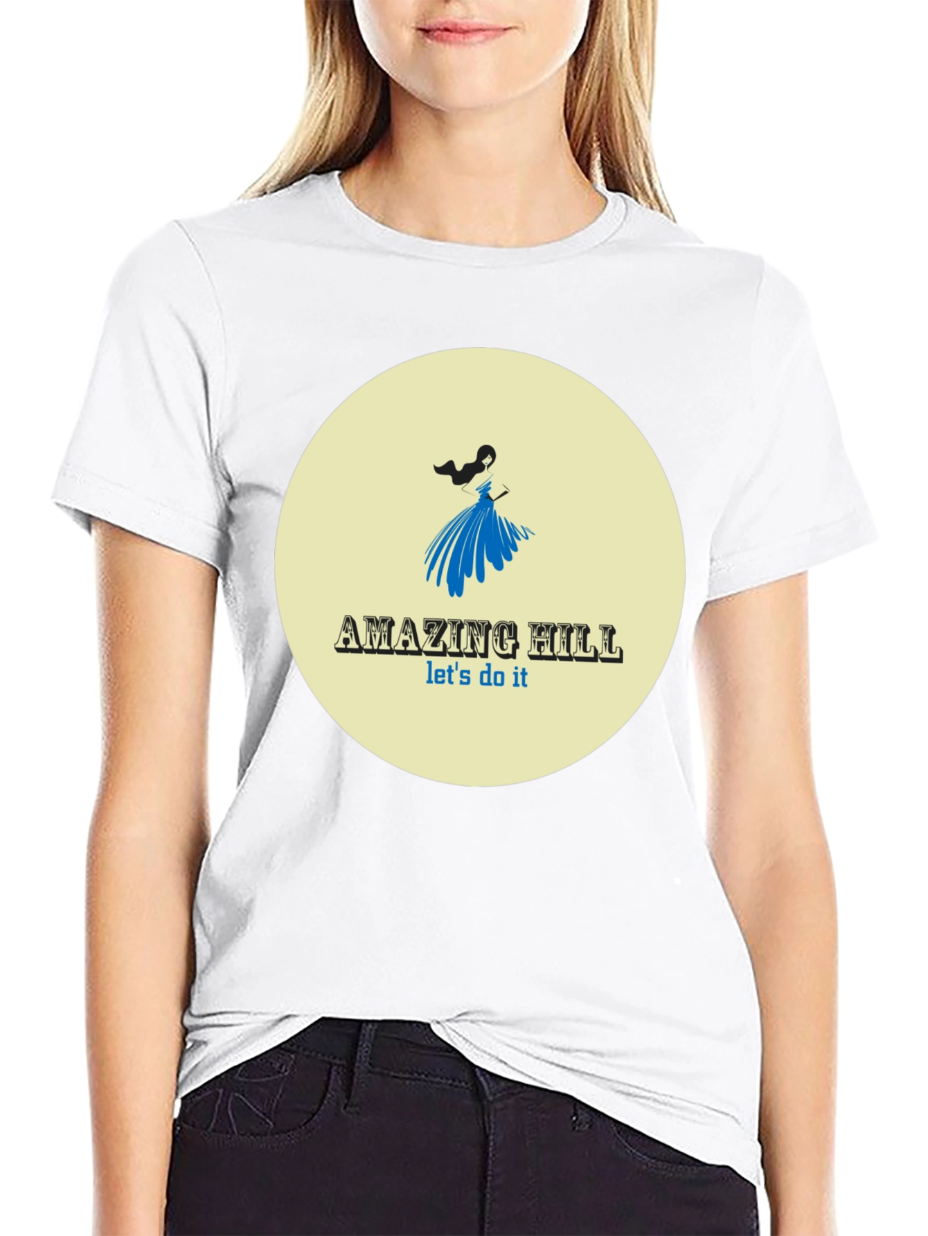 Amazing Hill T-Shirt Black Stylish Graphic Tee
