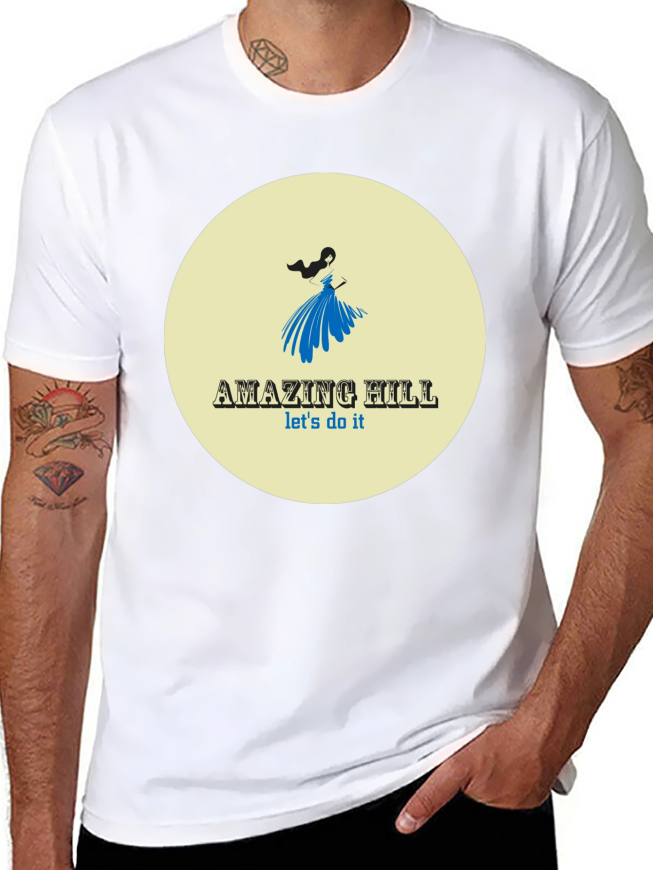 Amazing Hill T-Shirt Black Stylish Graphic Tee