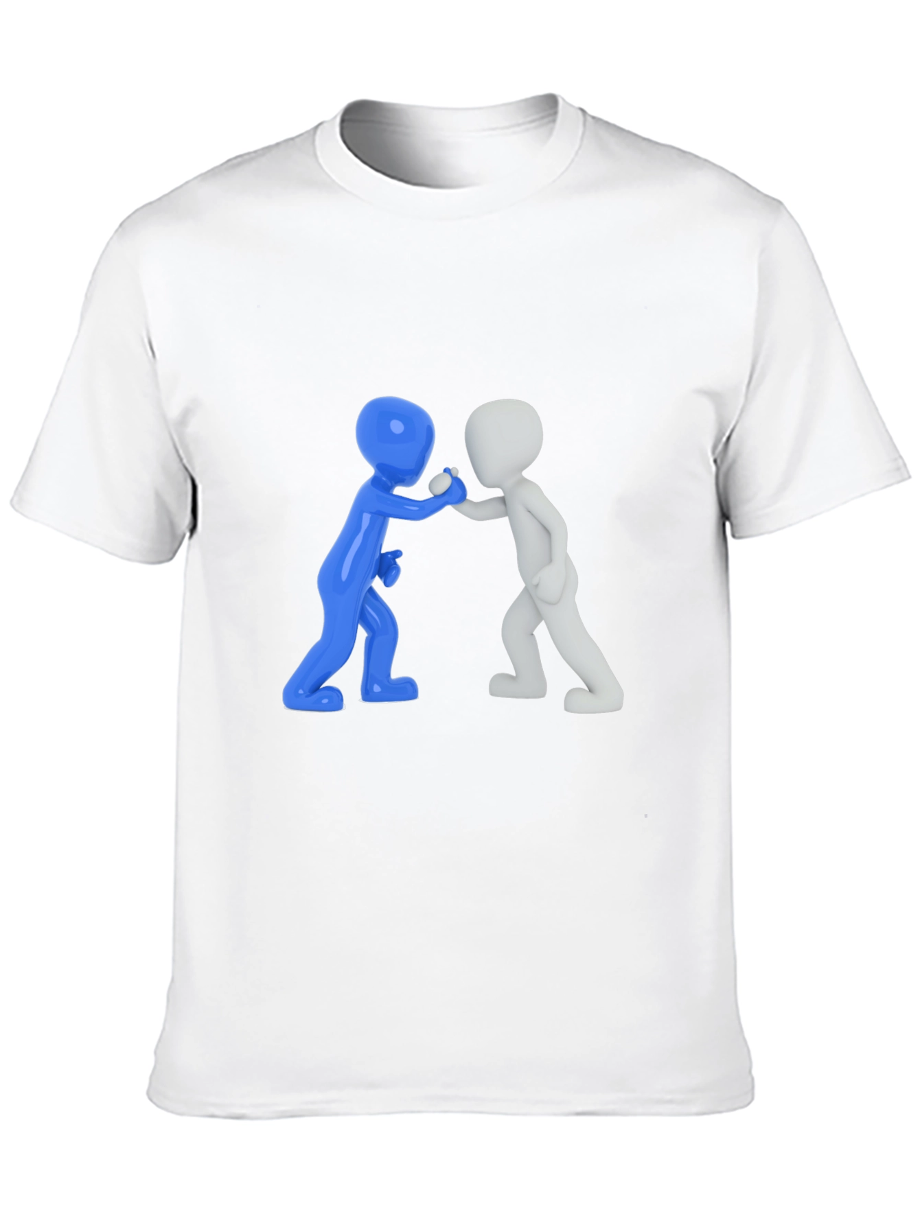 Casual Graphic Tee - 3D Figures