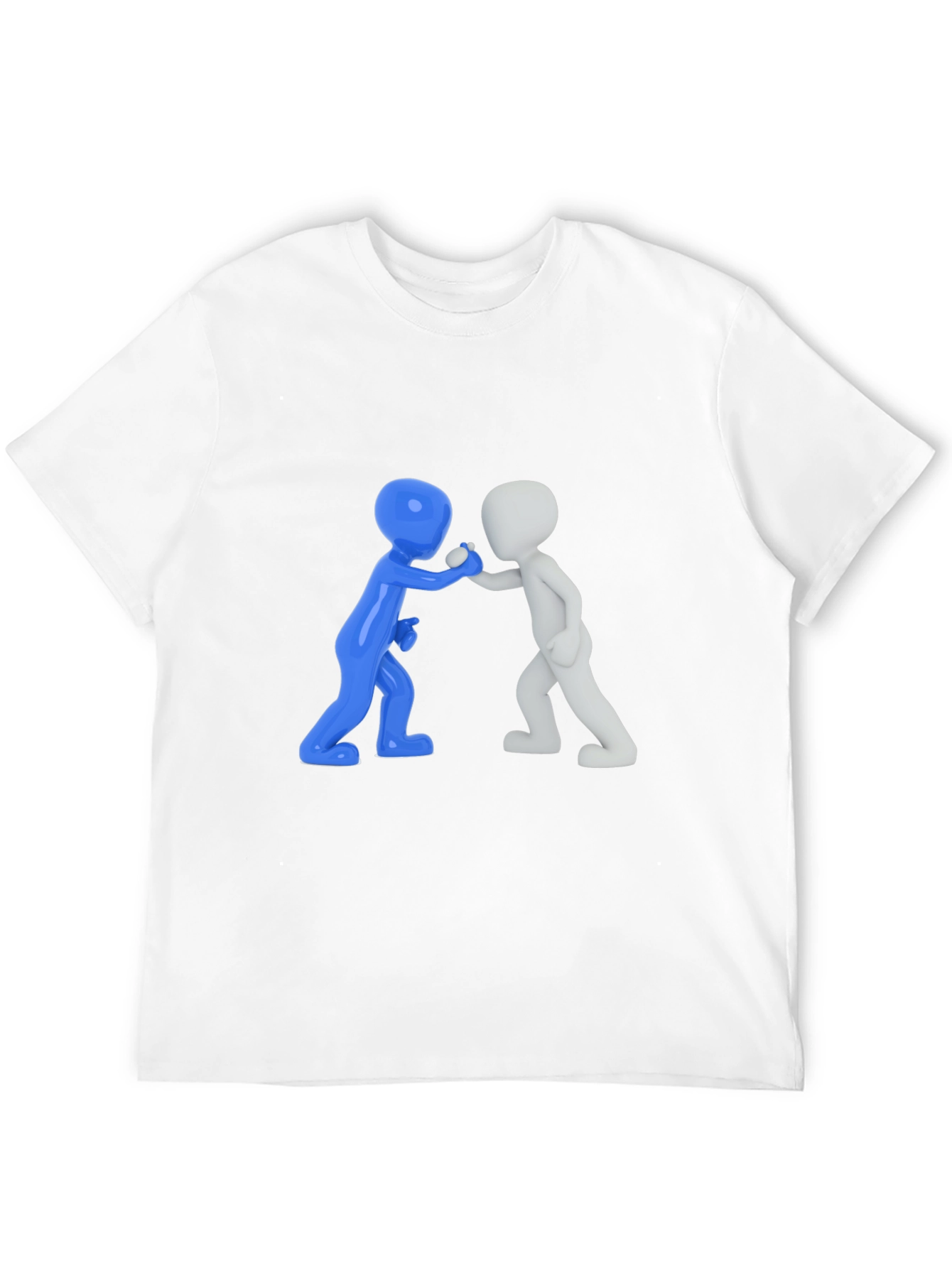Casual Graphic Tee - 3D Figures