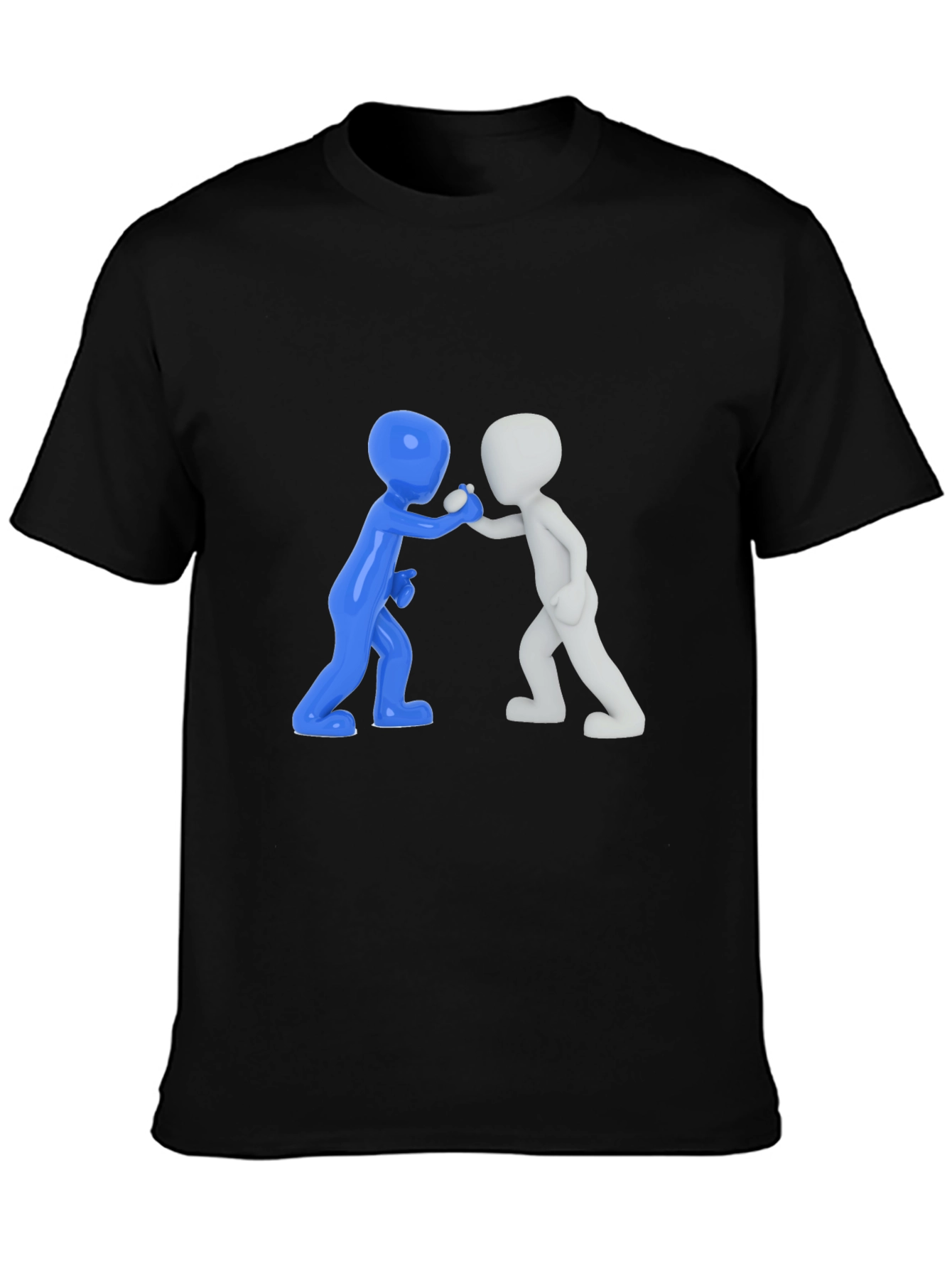 Casual Graphic Tee - 3D Figures