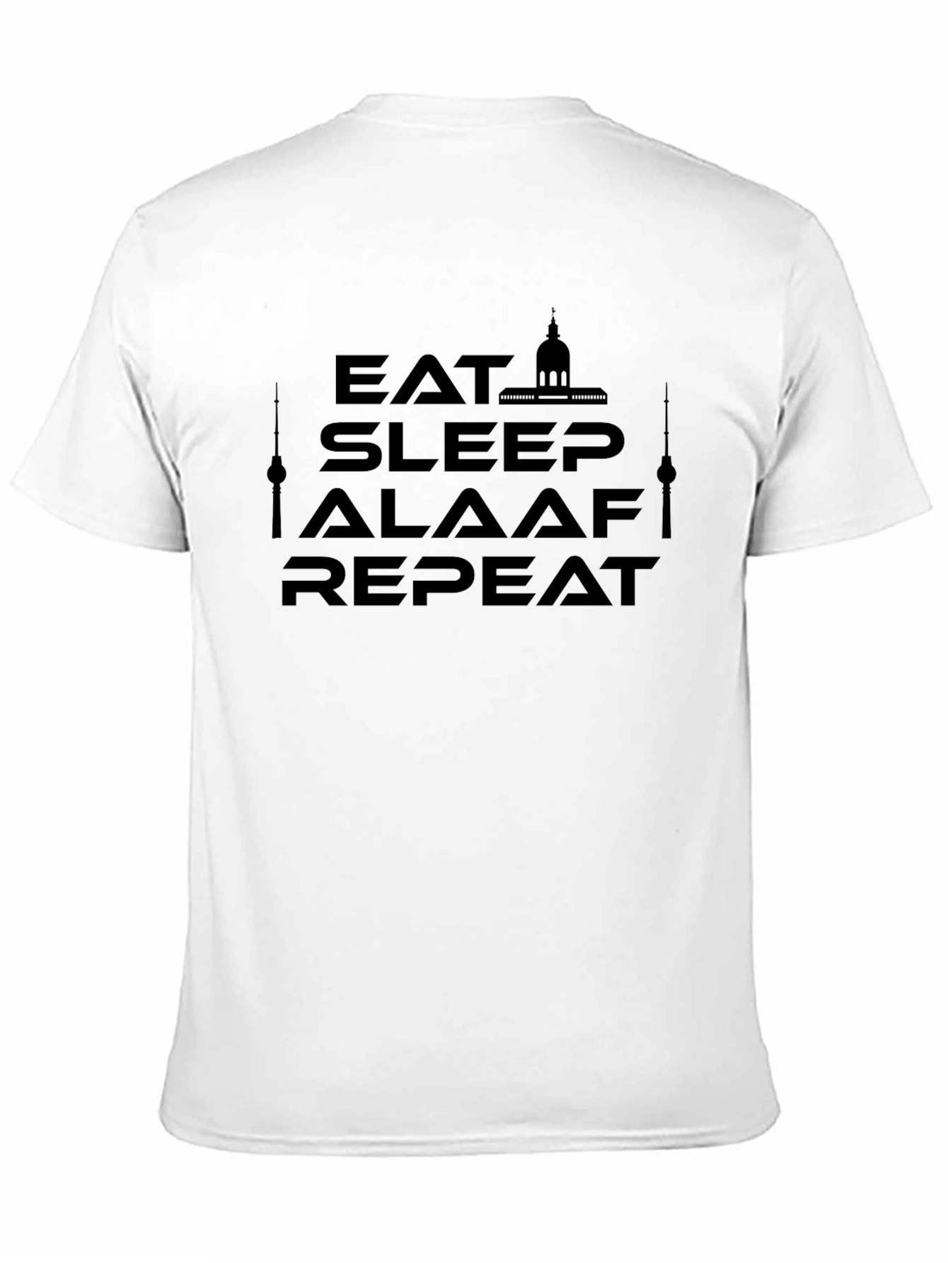 Eat Sleep Alaaf Repeat Black T-Shirt