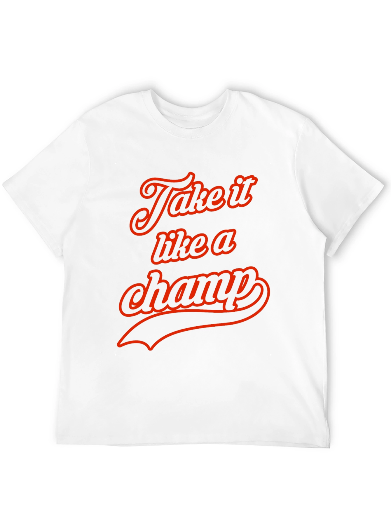 Take it Like a Champ Black Graphic Tee