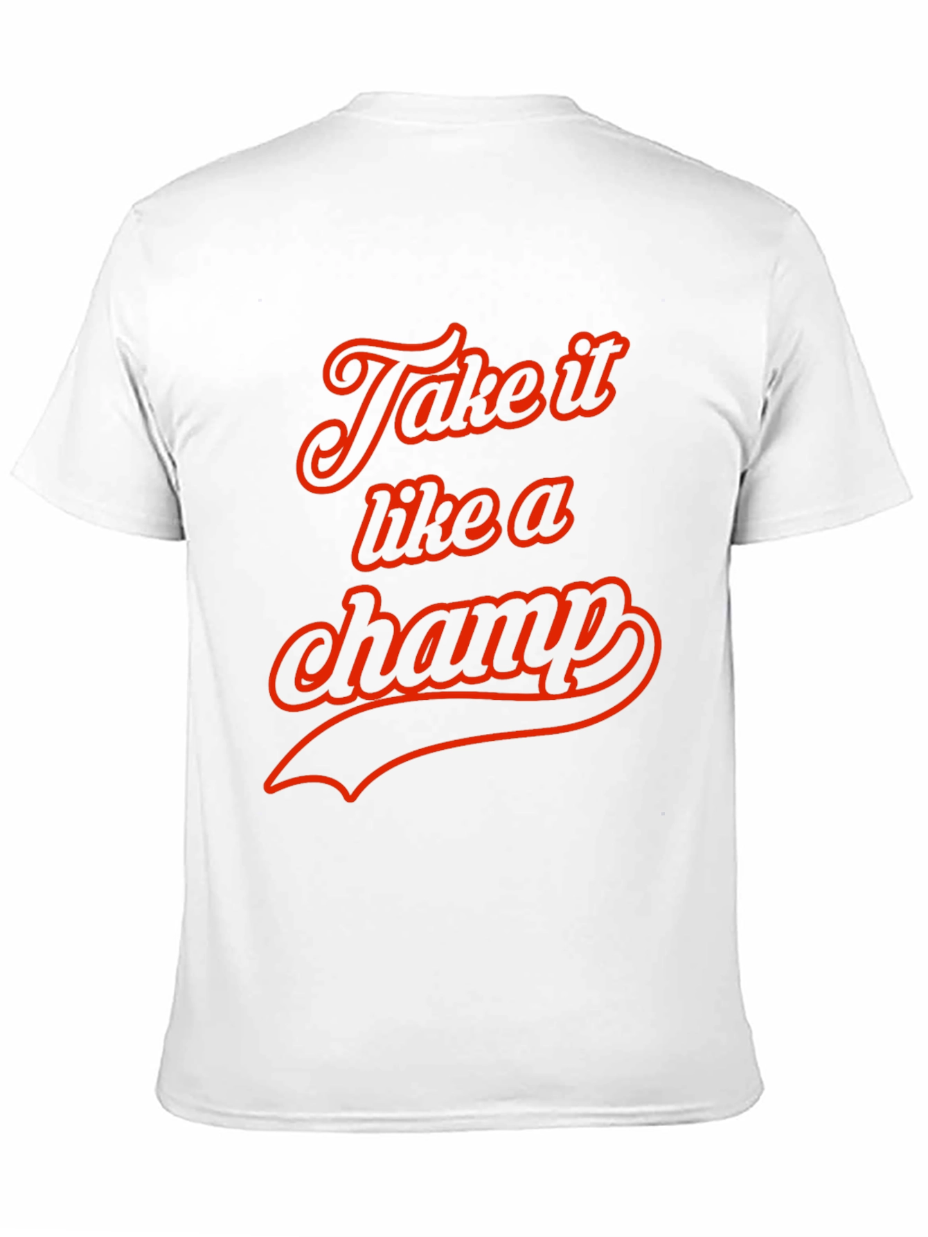 Take it Like a Champ Black Graphic Tee
