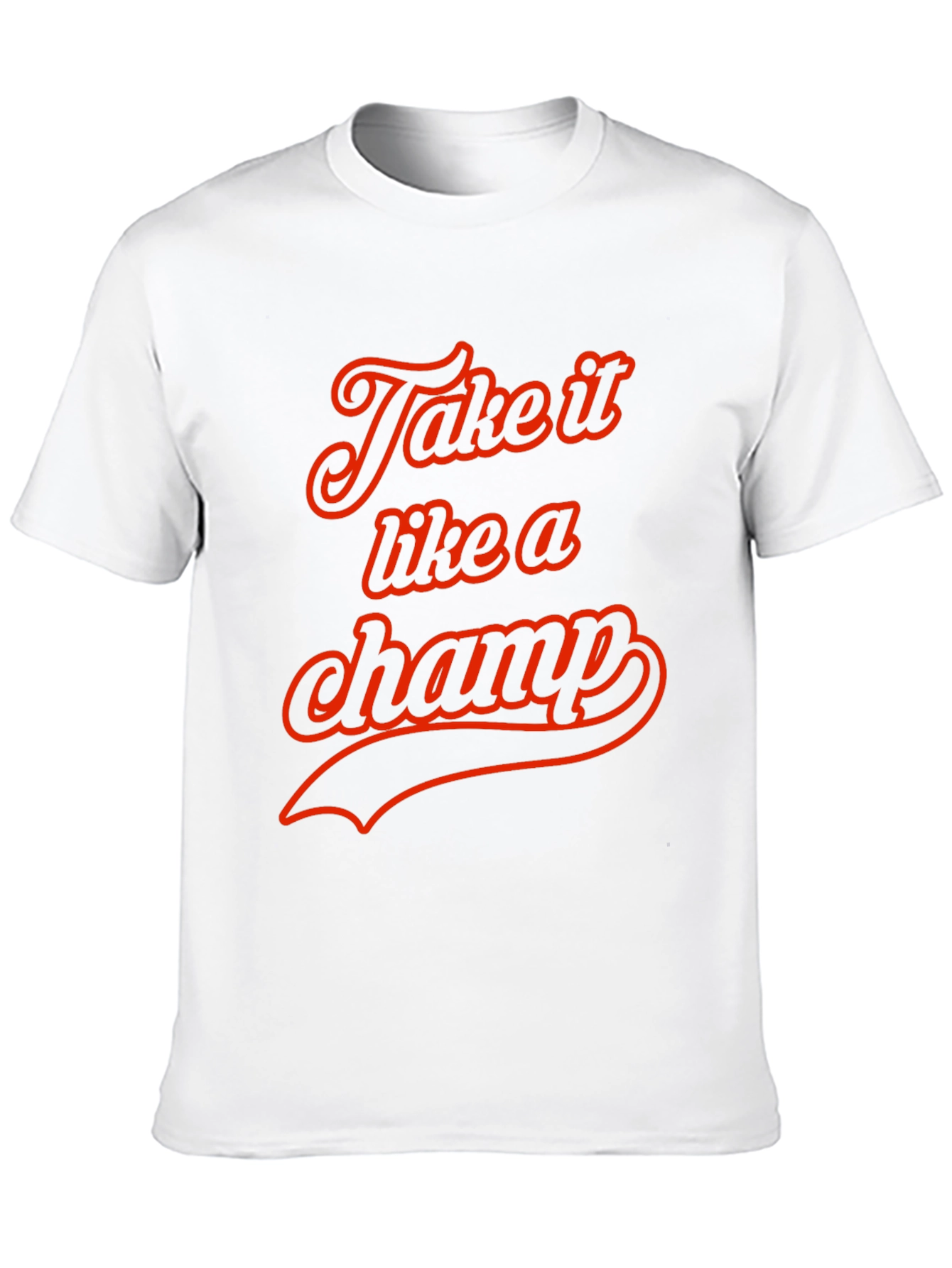 Take it Like a Champ Black Graphic Tee