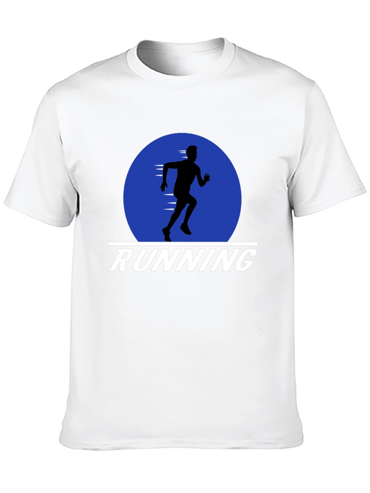 Mens Running Graphic Black T-Shirt
