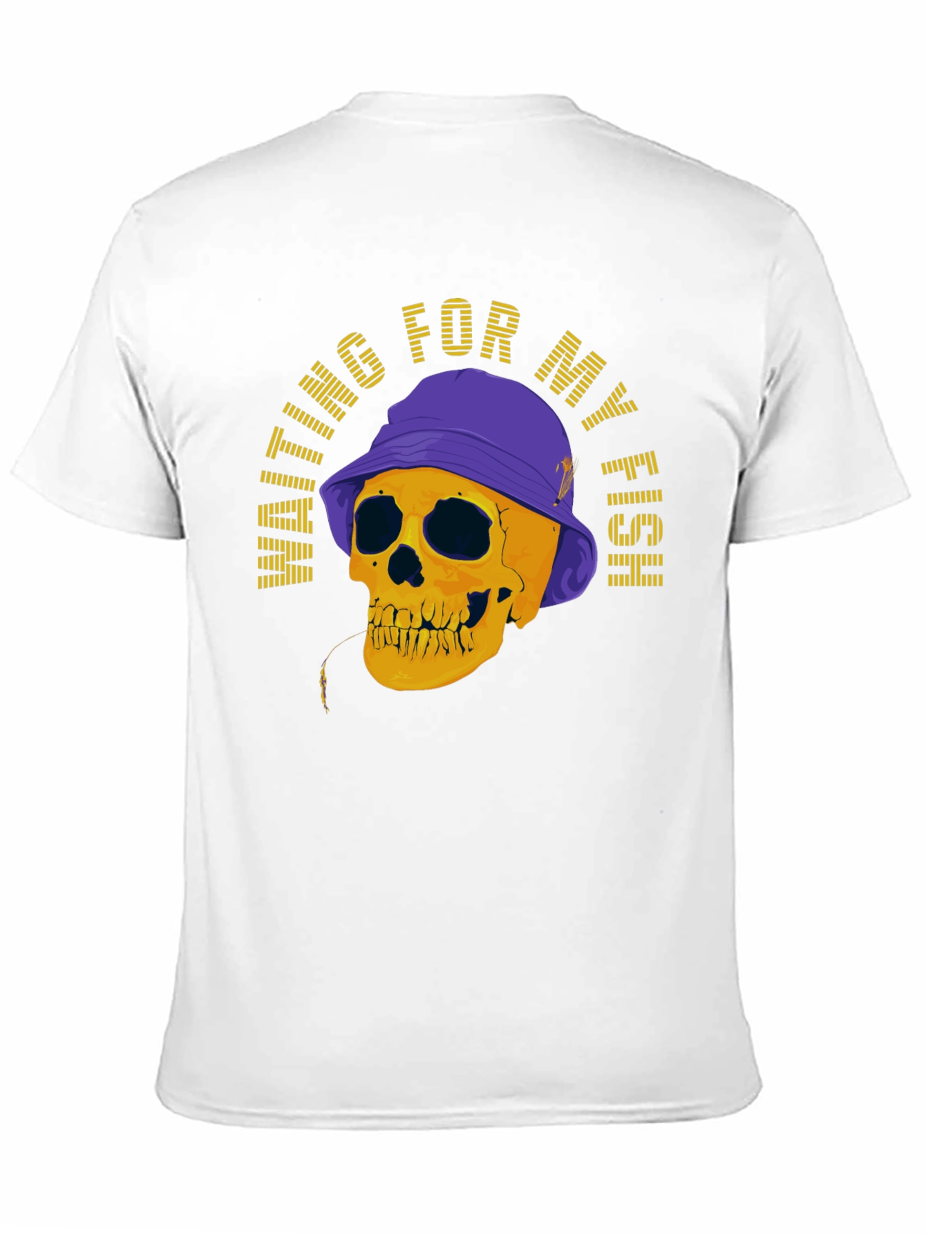 Waiting For My Fish Skull Graphic T-Shirt