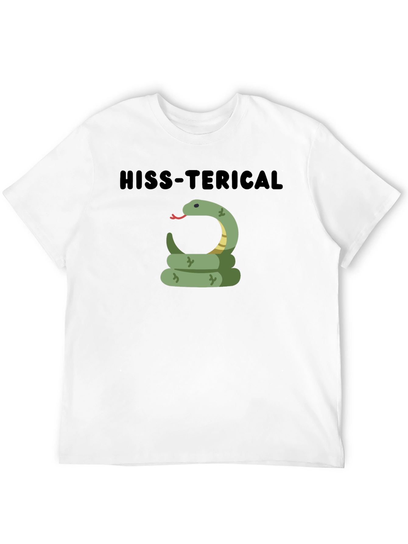 Hiss-terical Snake Graphic Black T-Shirt