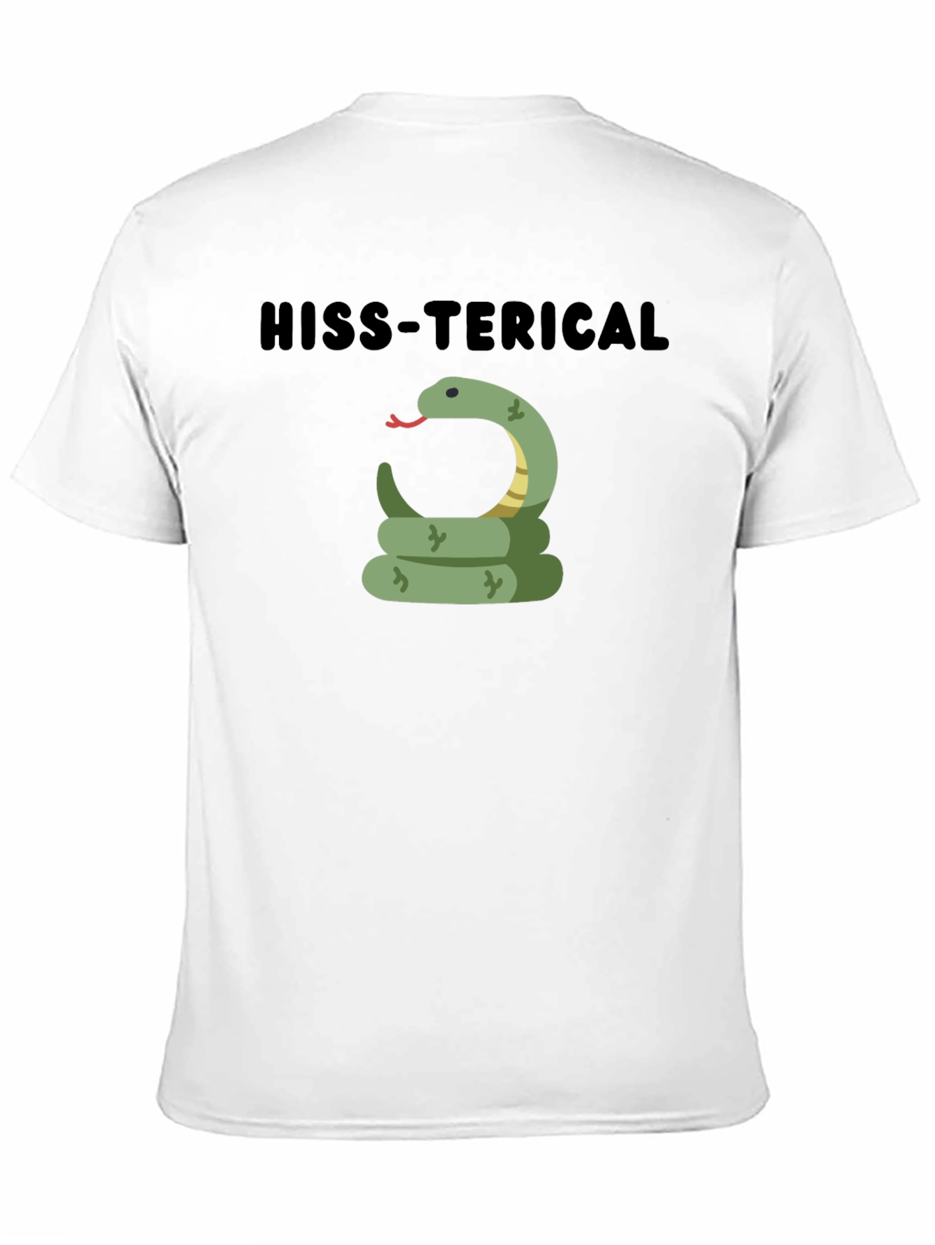 Hiss-terical Snake Graphic Black T-Shirt