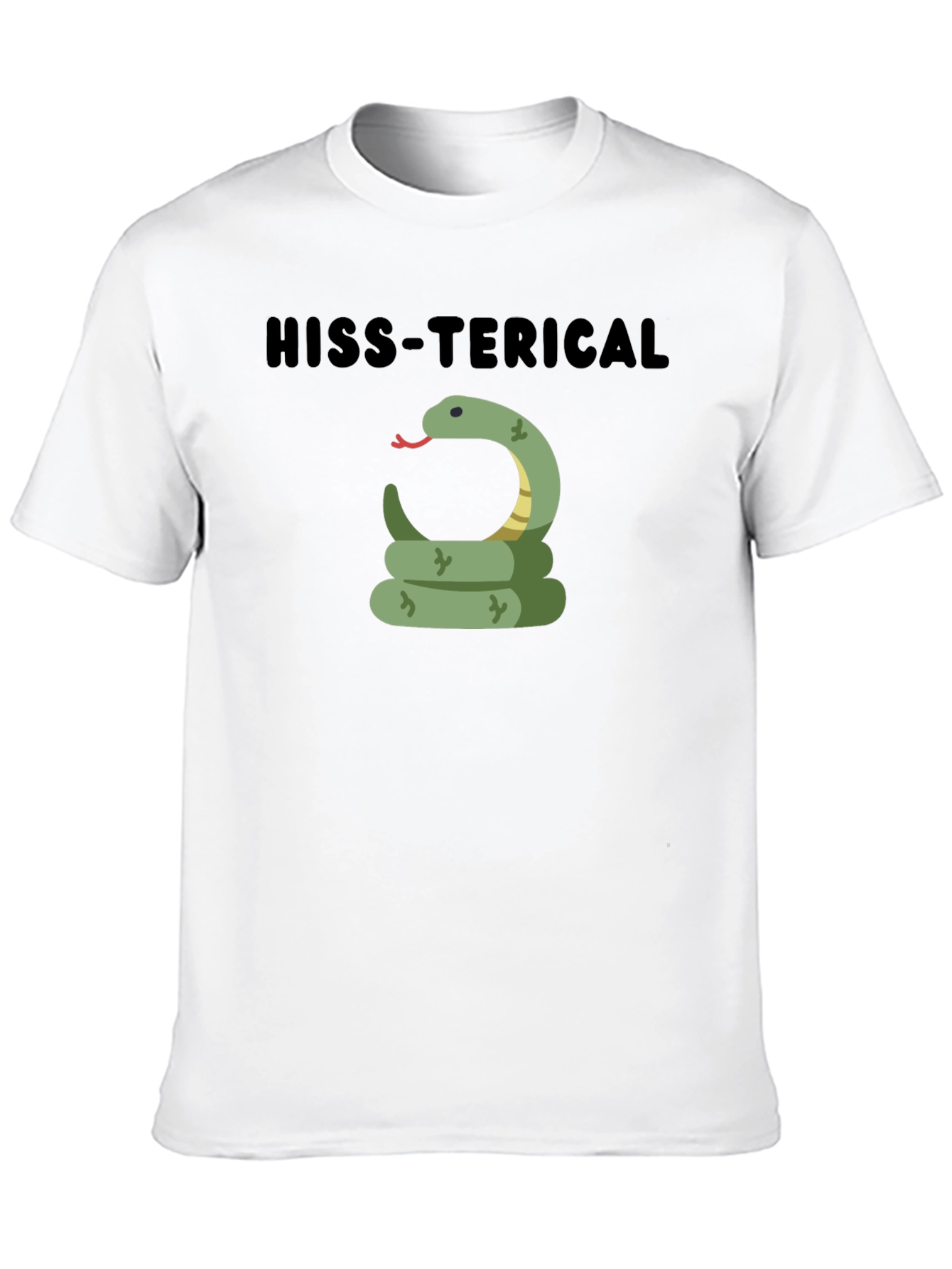 Hiss-terical Snake Graphic Black T-Shirt
