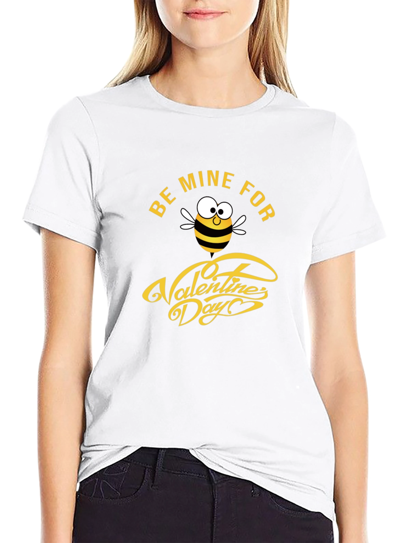 Be Mine Valentines Day Bee Graphic Tee