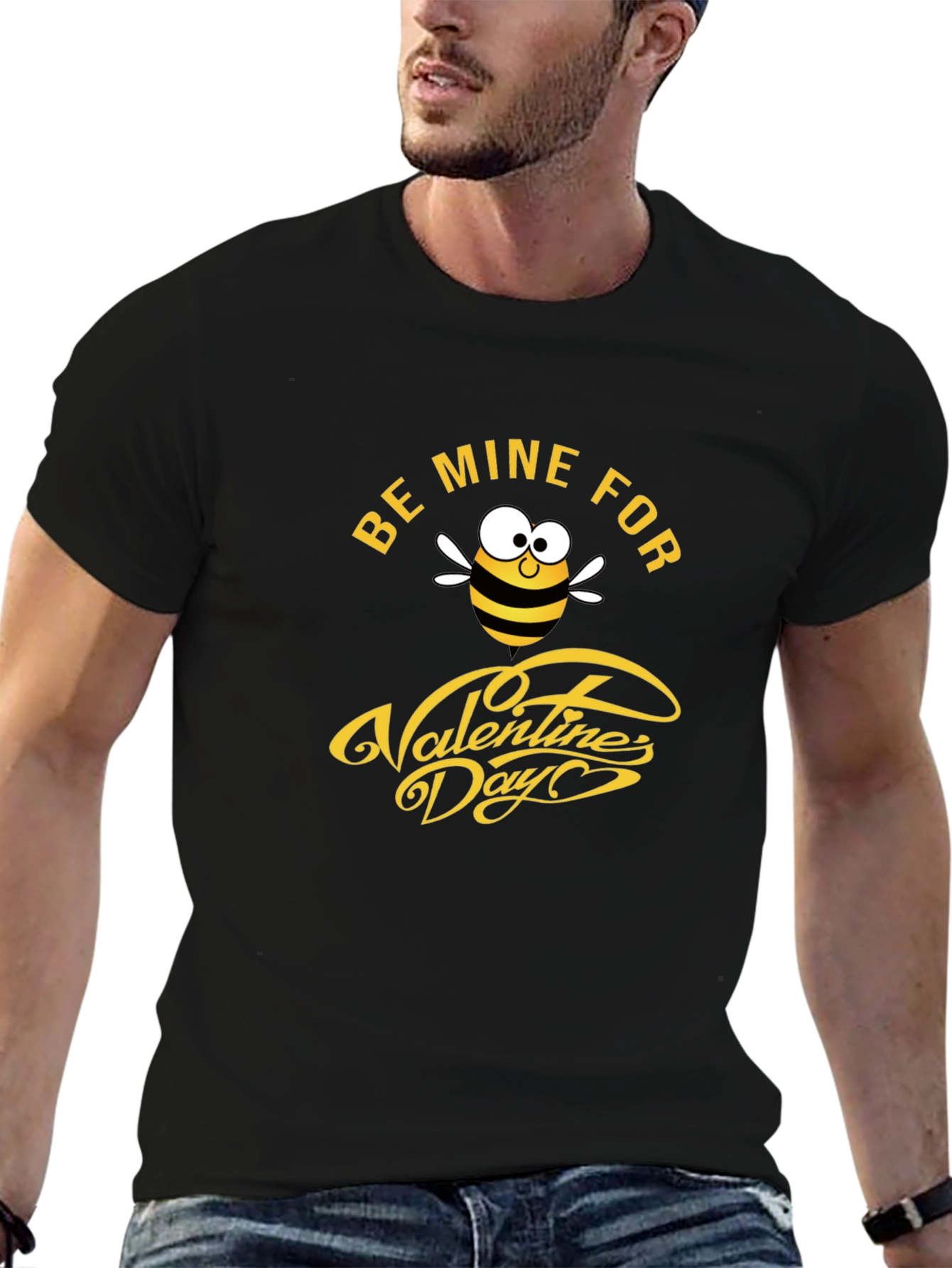Be Mine Valentines Day Bee Graphic Tee