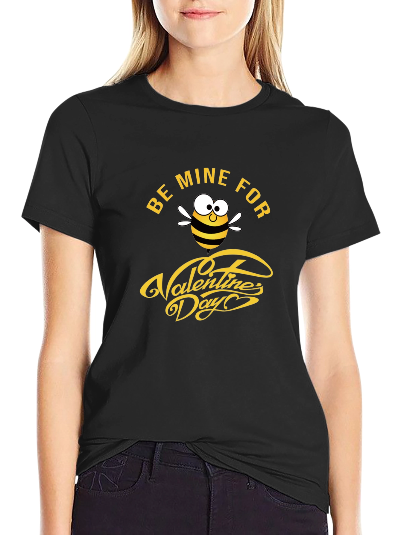 Be Mine Valentines Day Bee Graphic Tee