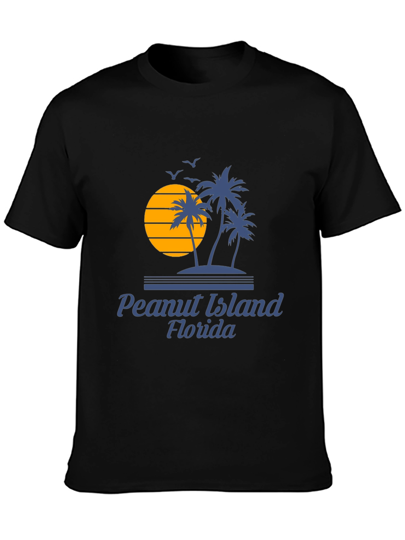 Peanut Island Florida Black T-Shirt