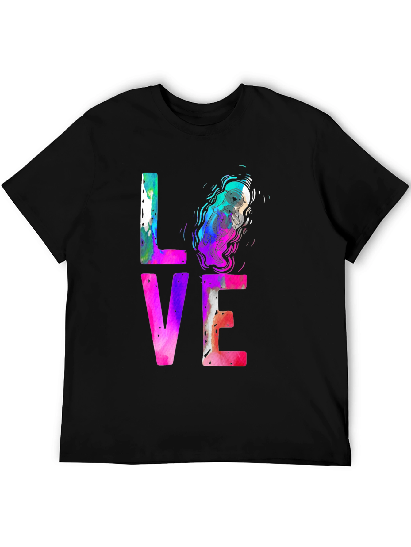 LOVE Otter Graphic T-Shirt