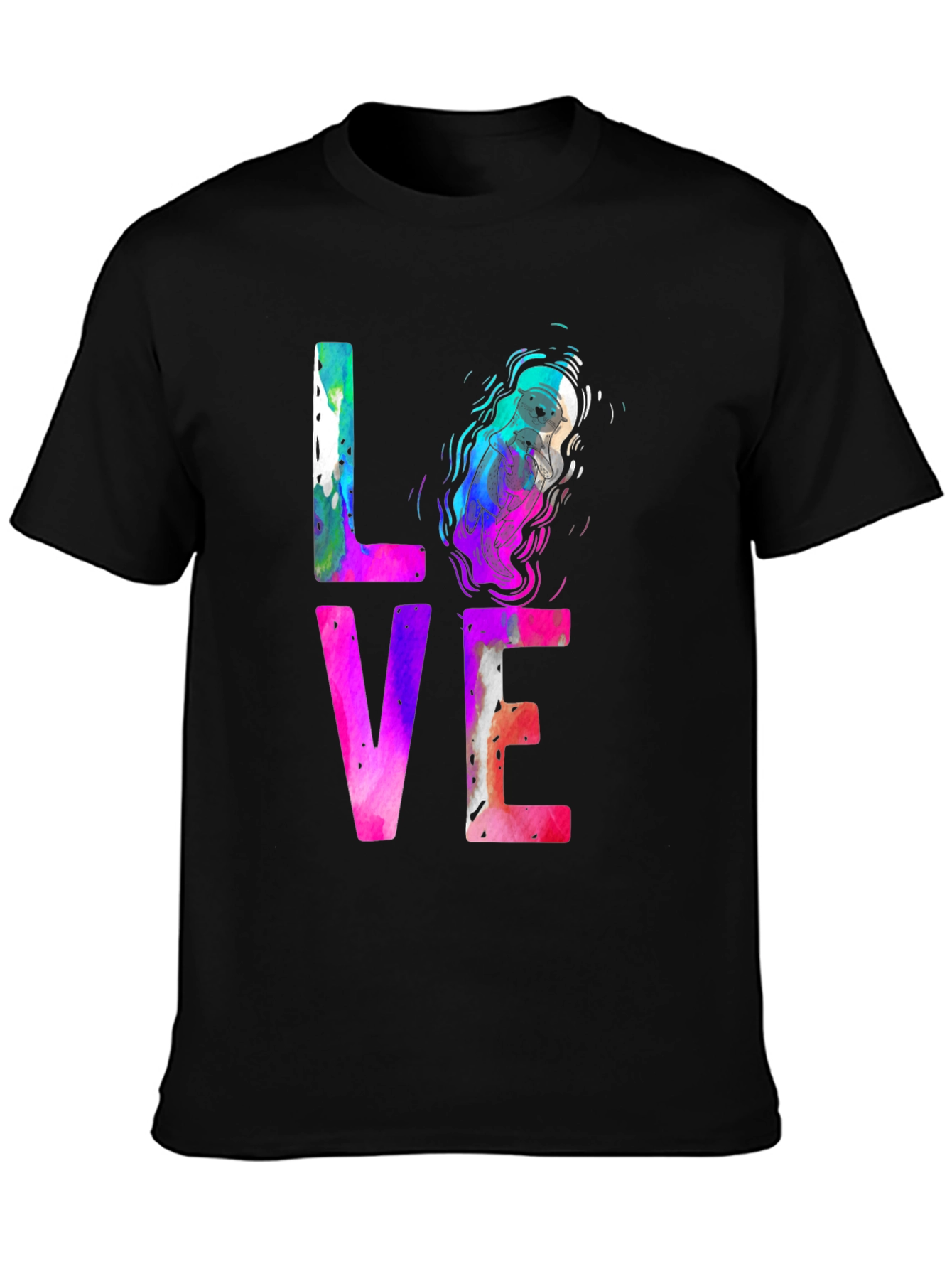 LOVE Otter Graphic T-Shirt