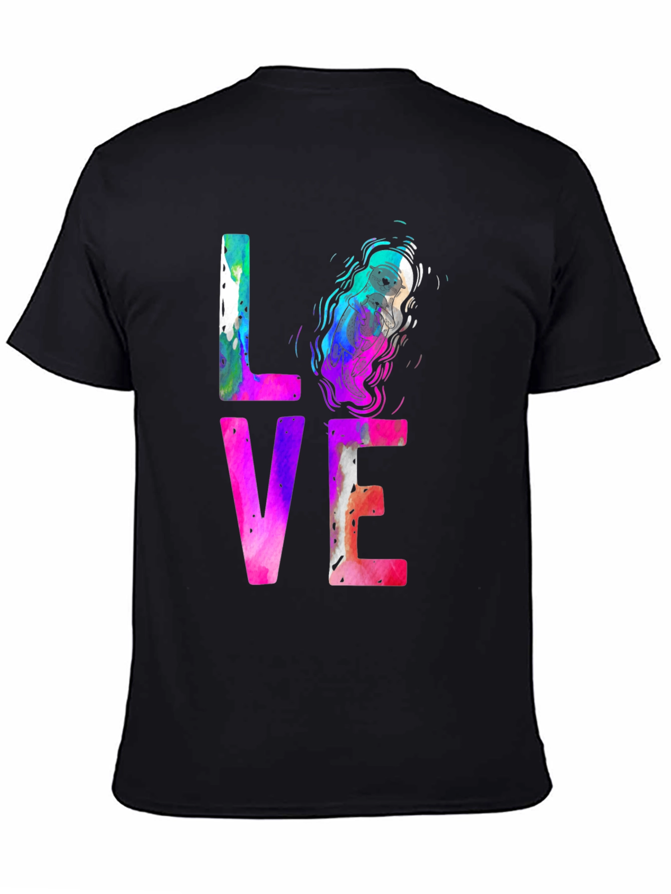 LOVE Otter Graphic T-Shirt