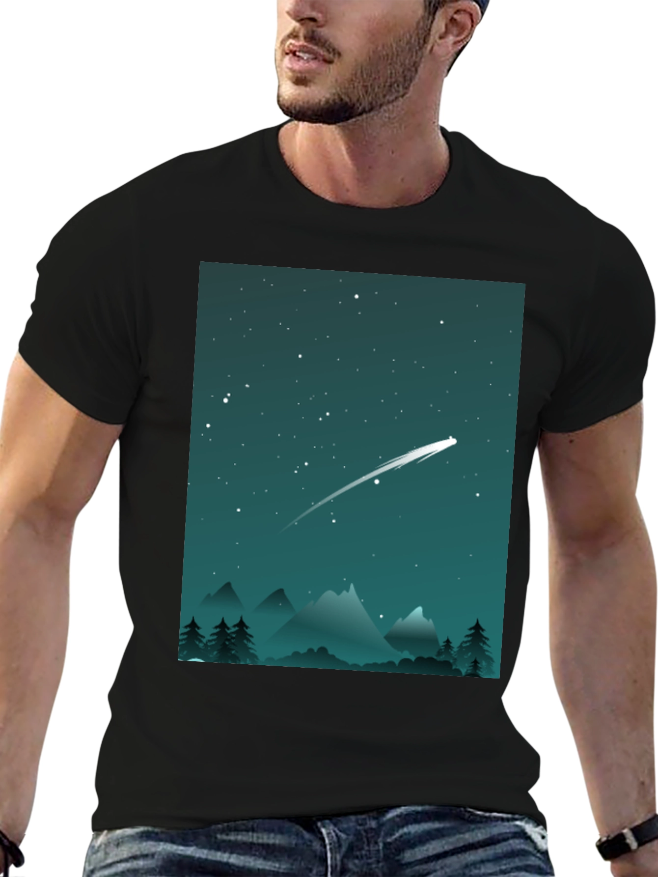 Starry Night T-Shirt - Celestial Adventure