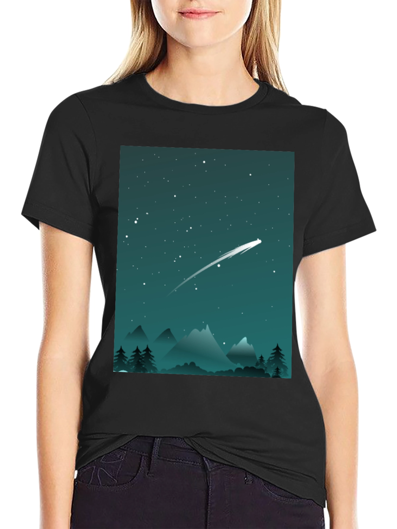 Starry Night T-Shirt - Celestial Adventure