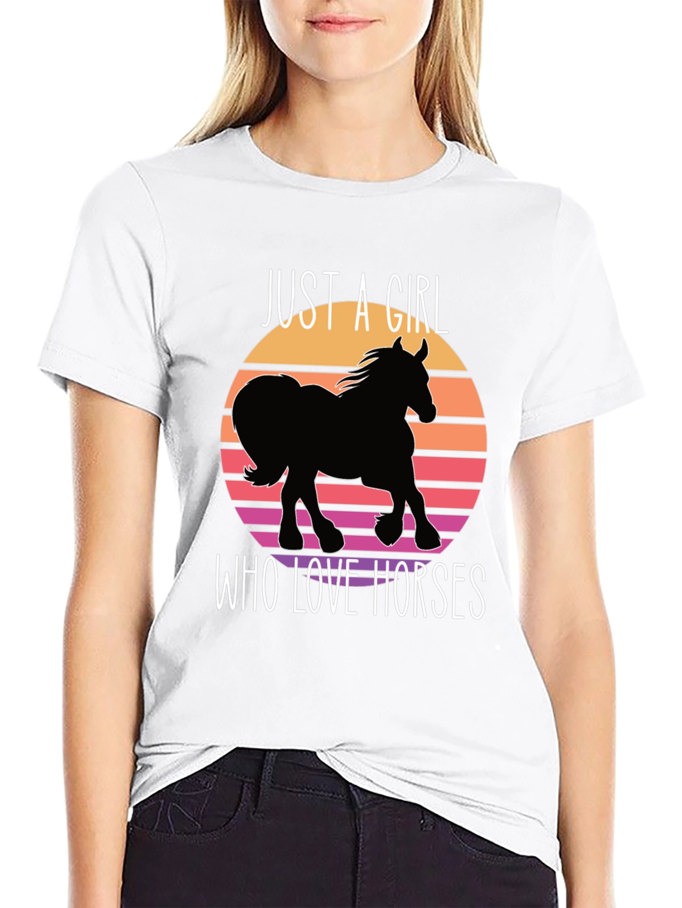 Just a Girl Who Loves Horses T-Shirt