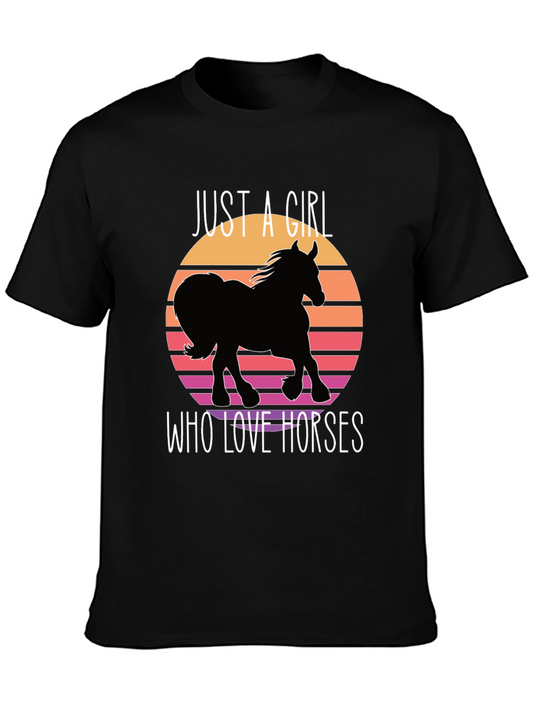 Just a Girl Who Loves Horses T-Shirt