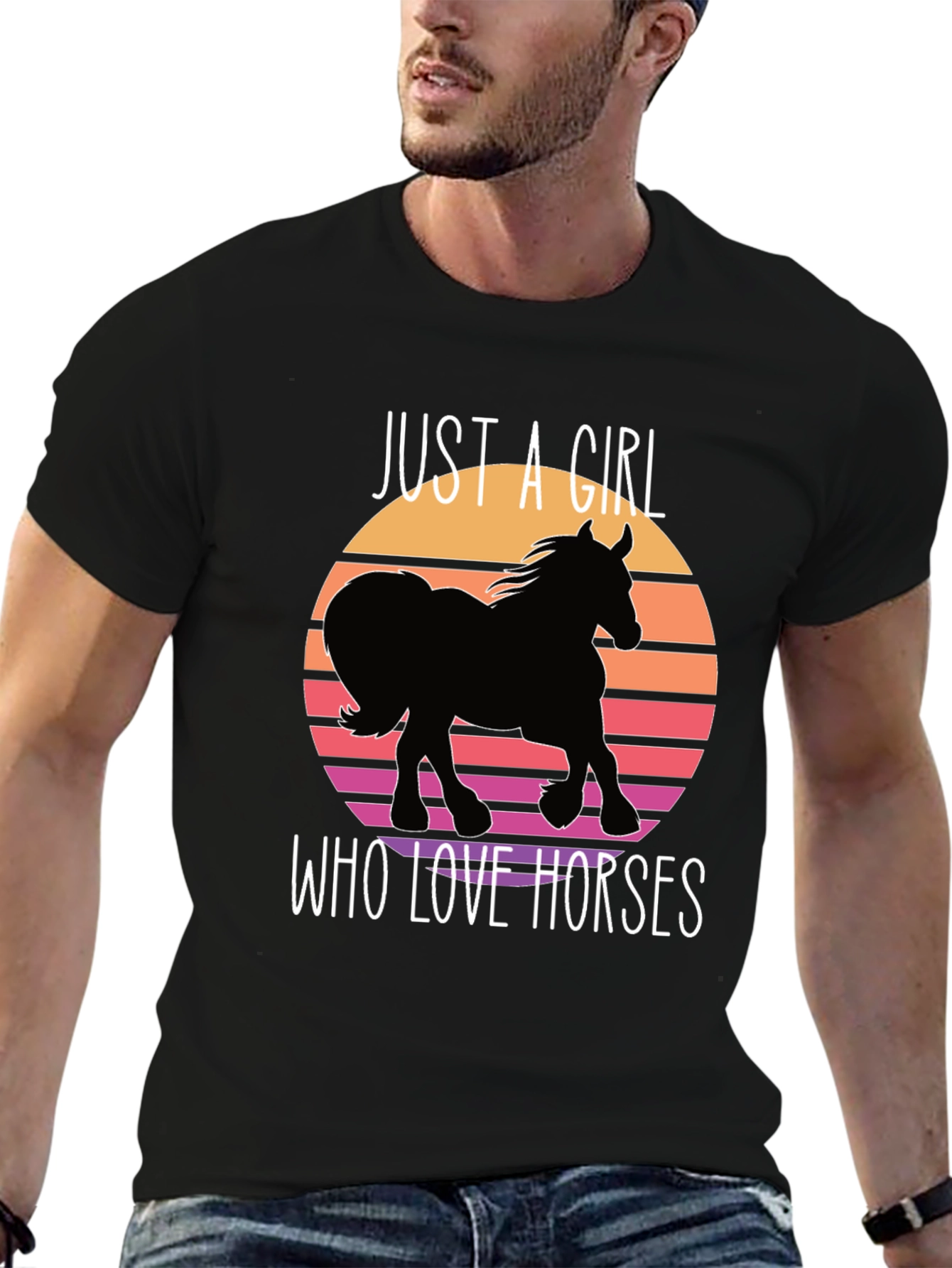 Just a Girl Who Loves Horses T-Shirt