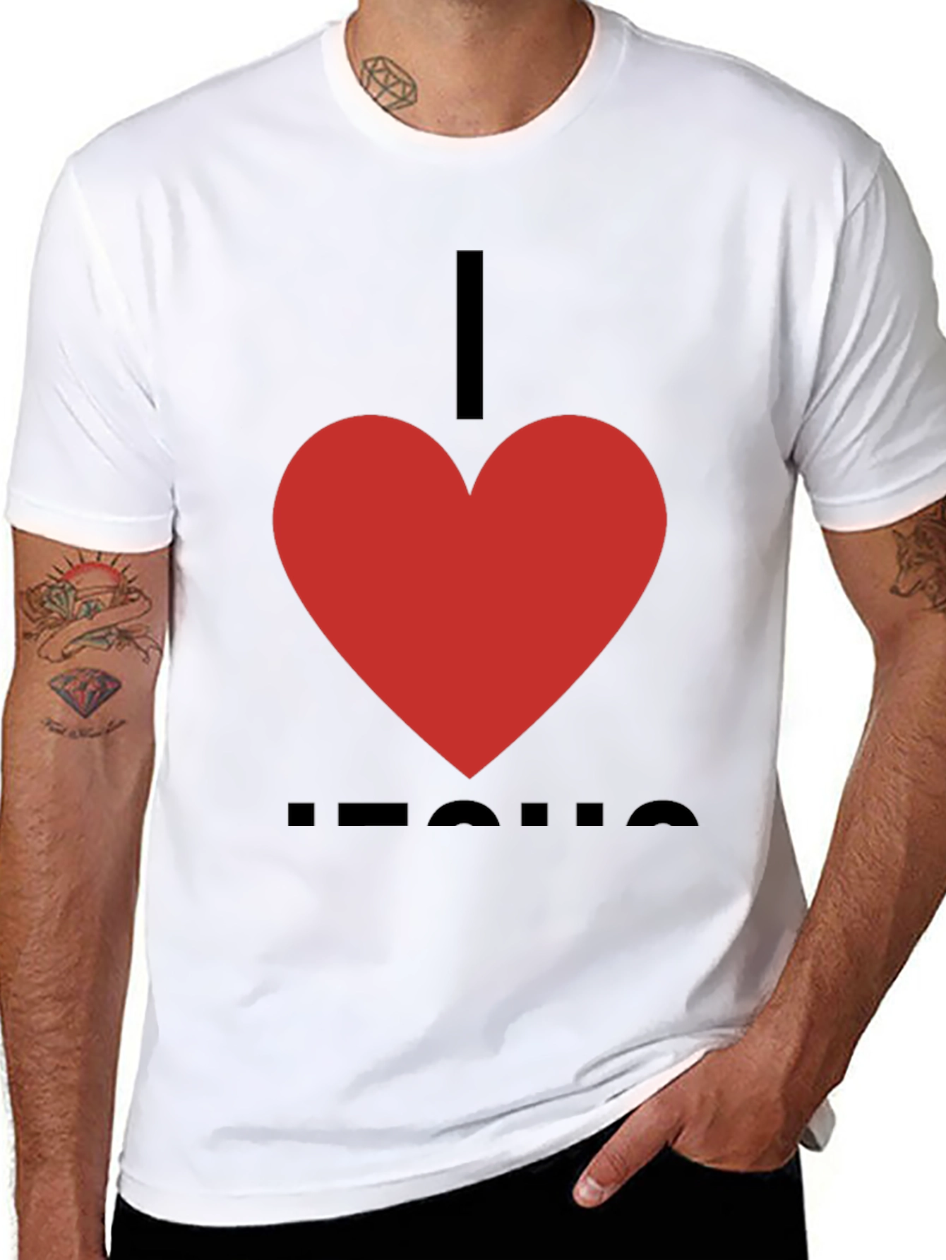 I Heart Jesus T-Shirt - Classic Christian Apparel