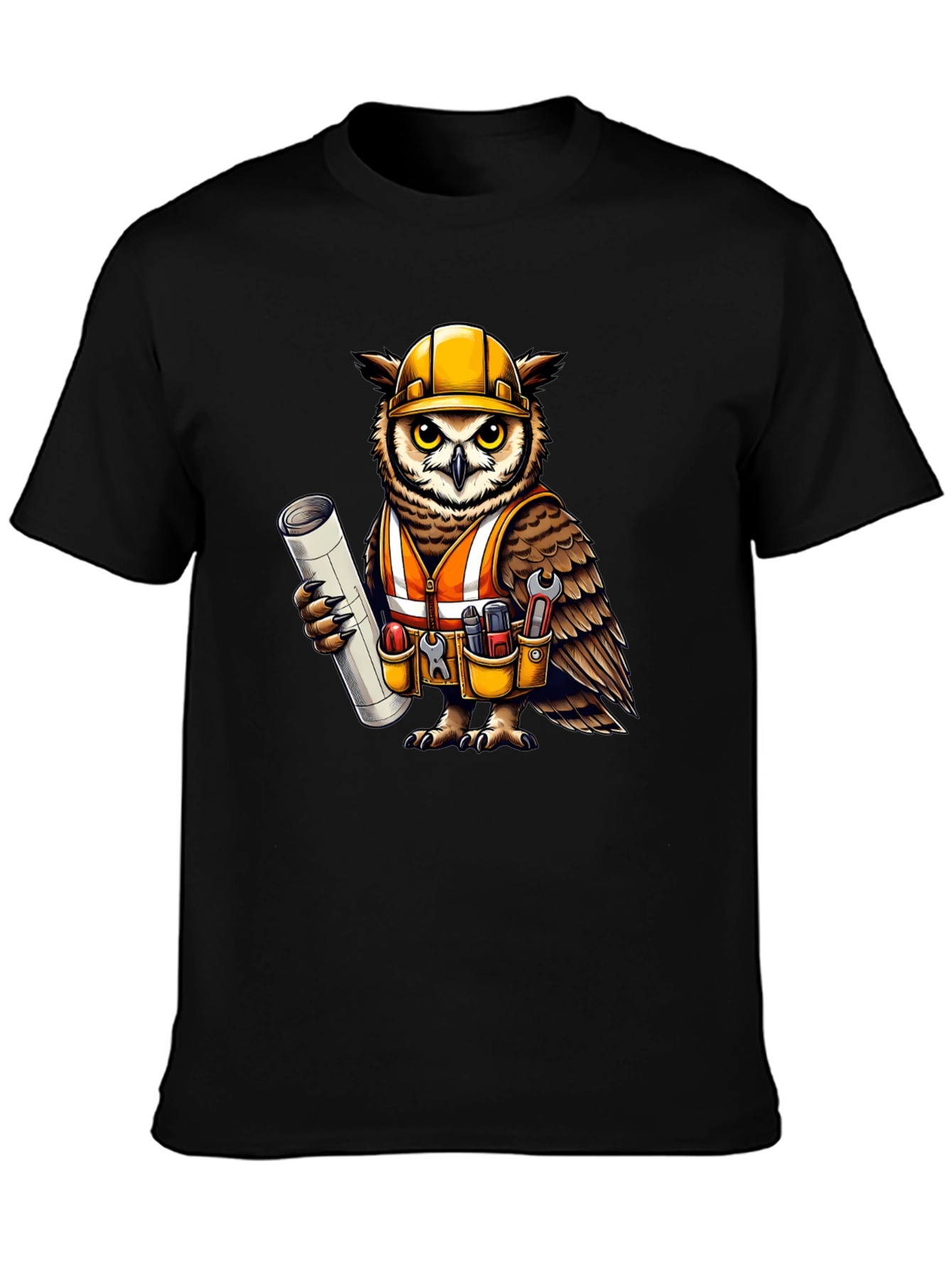 Construction Owl T-Shirt