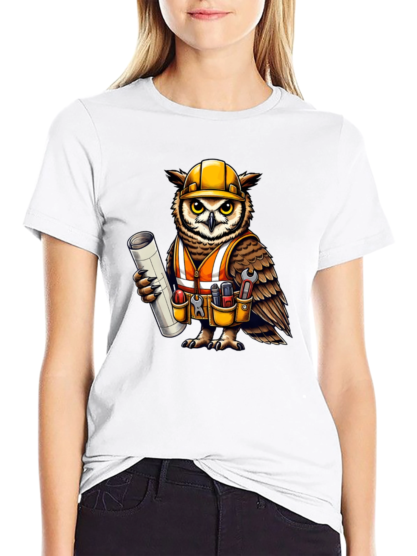 Construction Owl T-Shirt