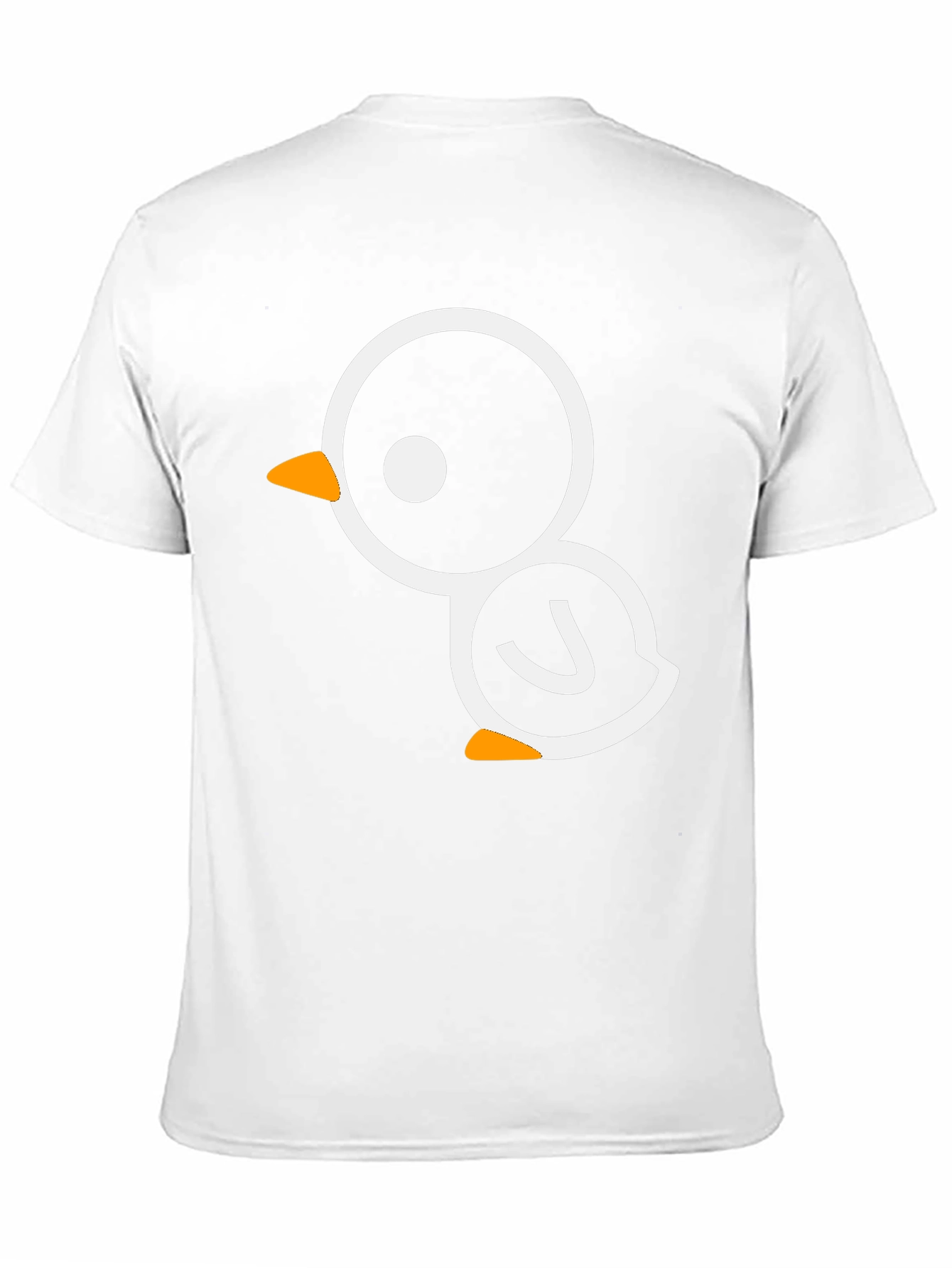 Cute Cartoon Bird Graphic Black Tee