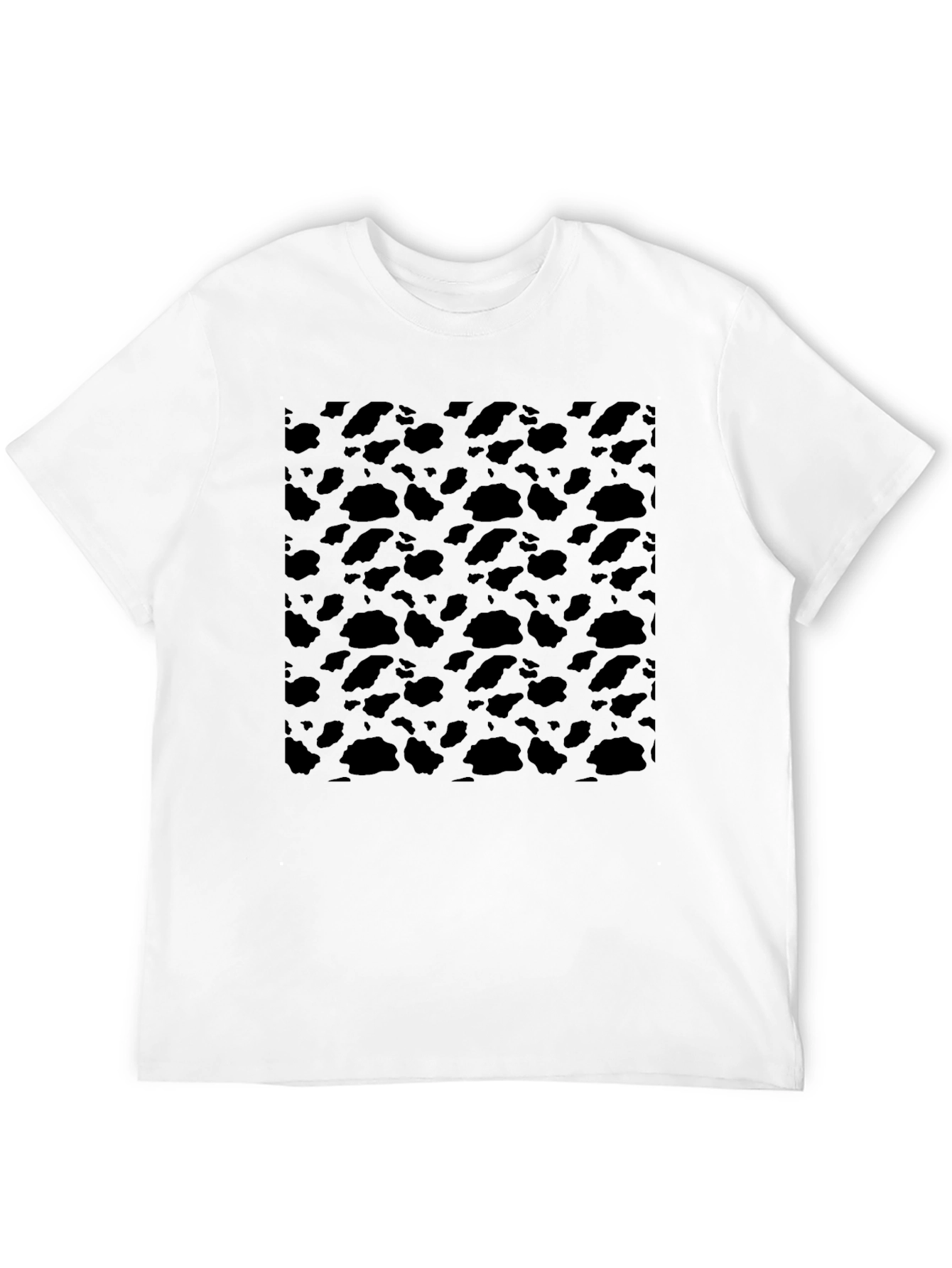 Abstract Black Patterned T-Shirt