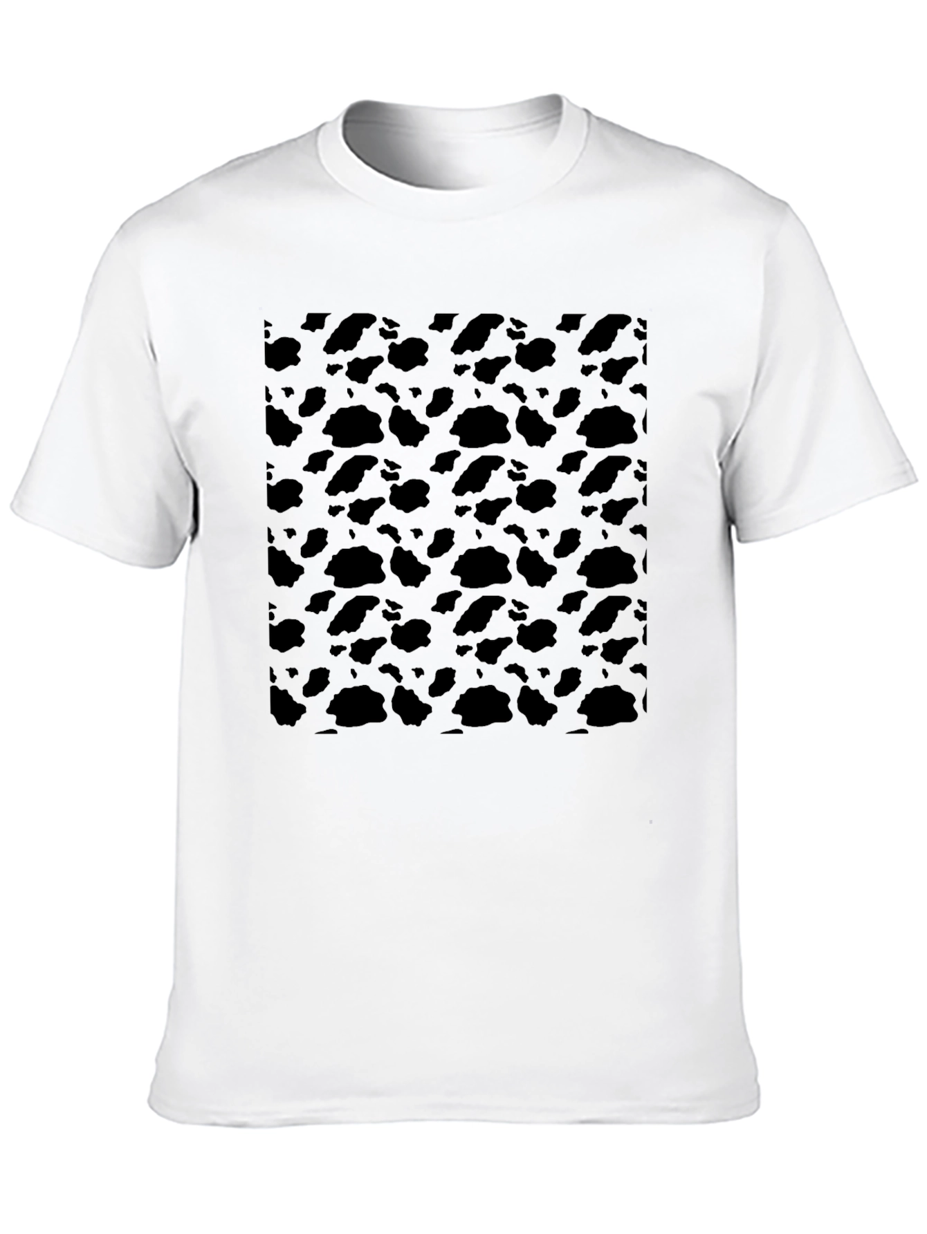 Abstract Black Patterned T-Shirt
