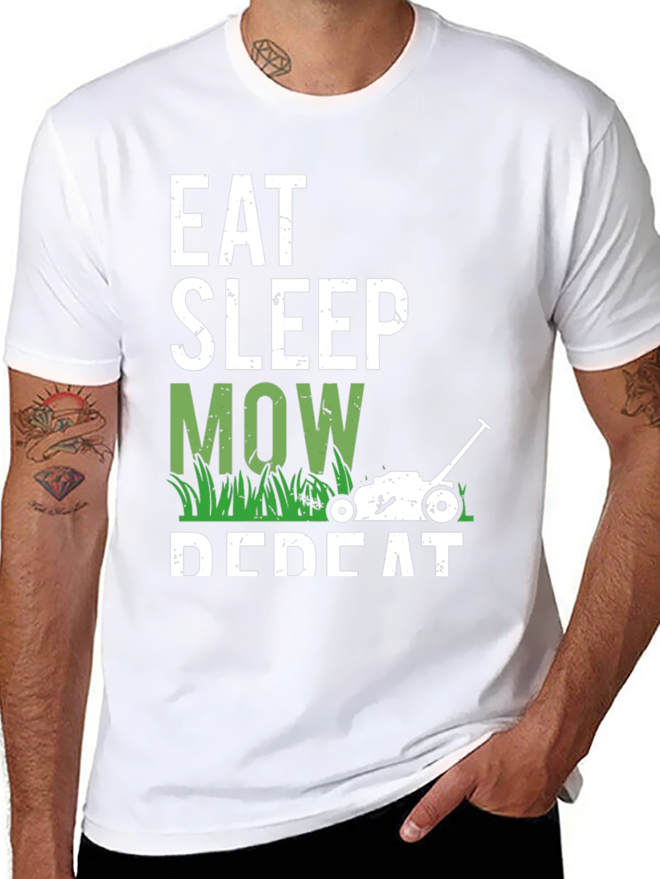 Eat Sleep Mow Repeat T-Shirt - Gardener Gift