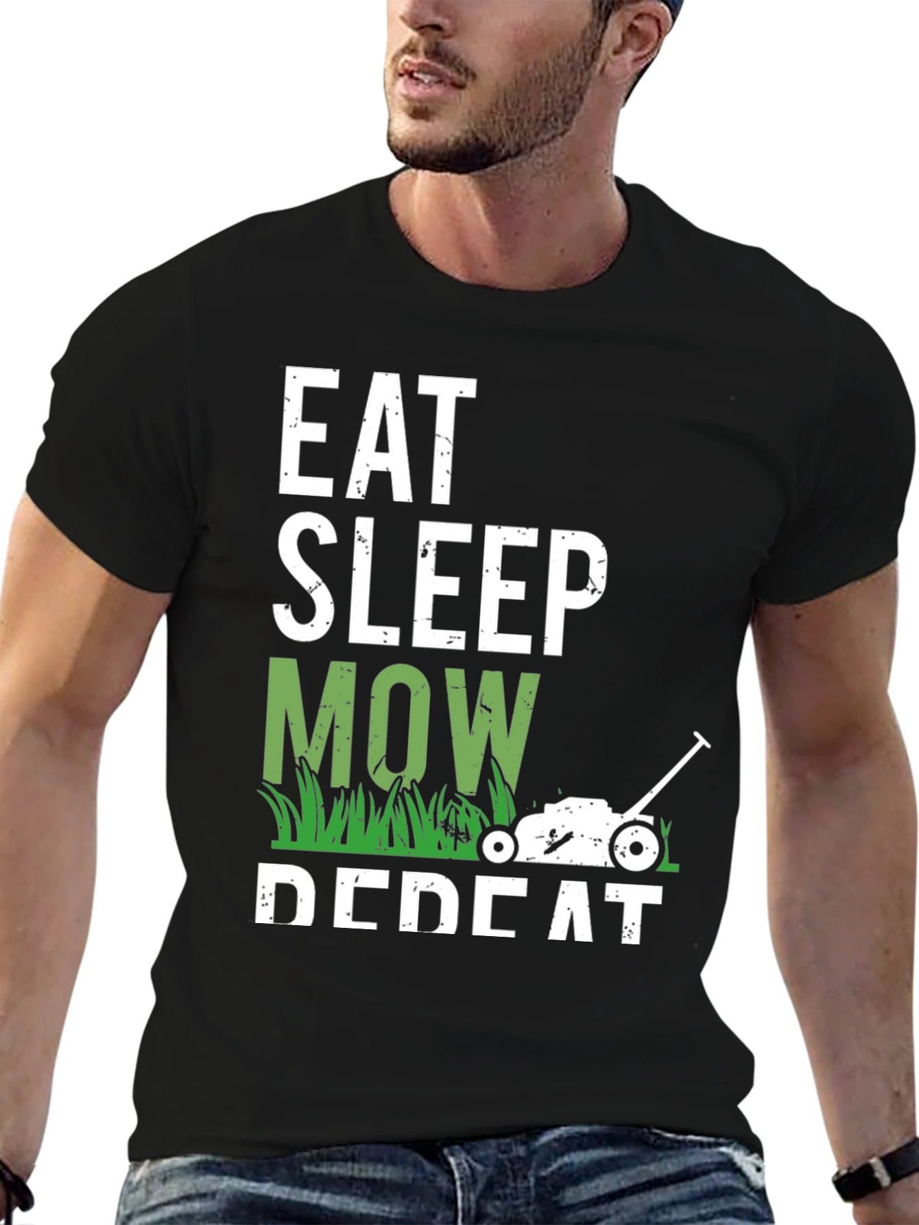 Eat Sleep Mow Repeat T-Shirt - Gardener Gift