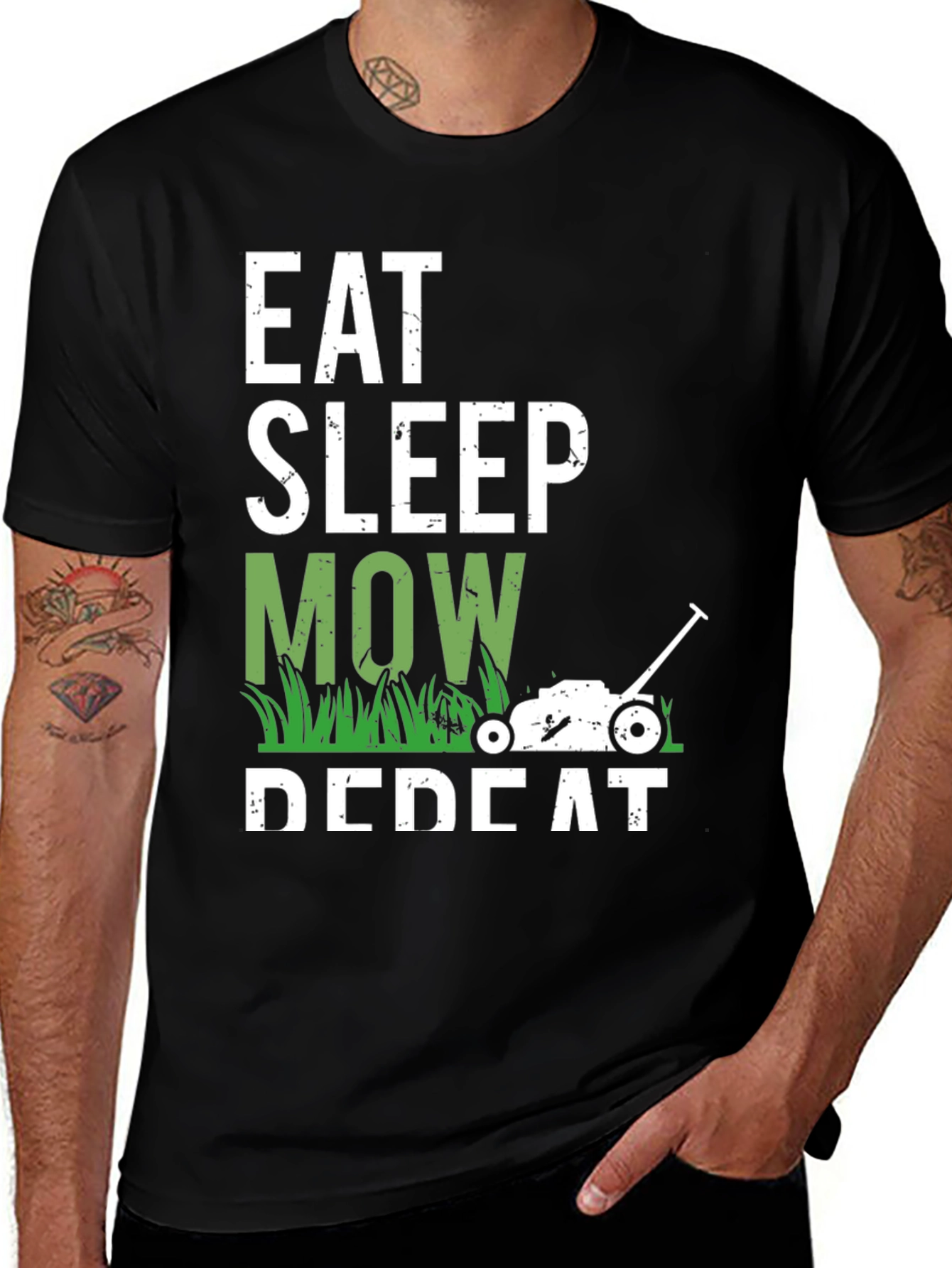 Eat Sleep Mow Repeat T-Shirt - Gardener Gift